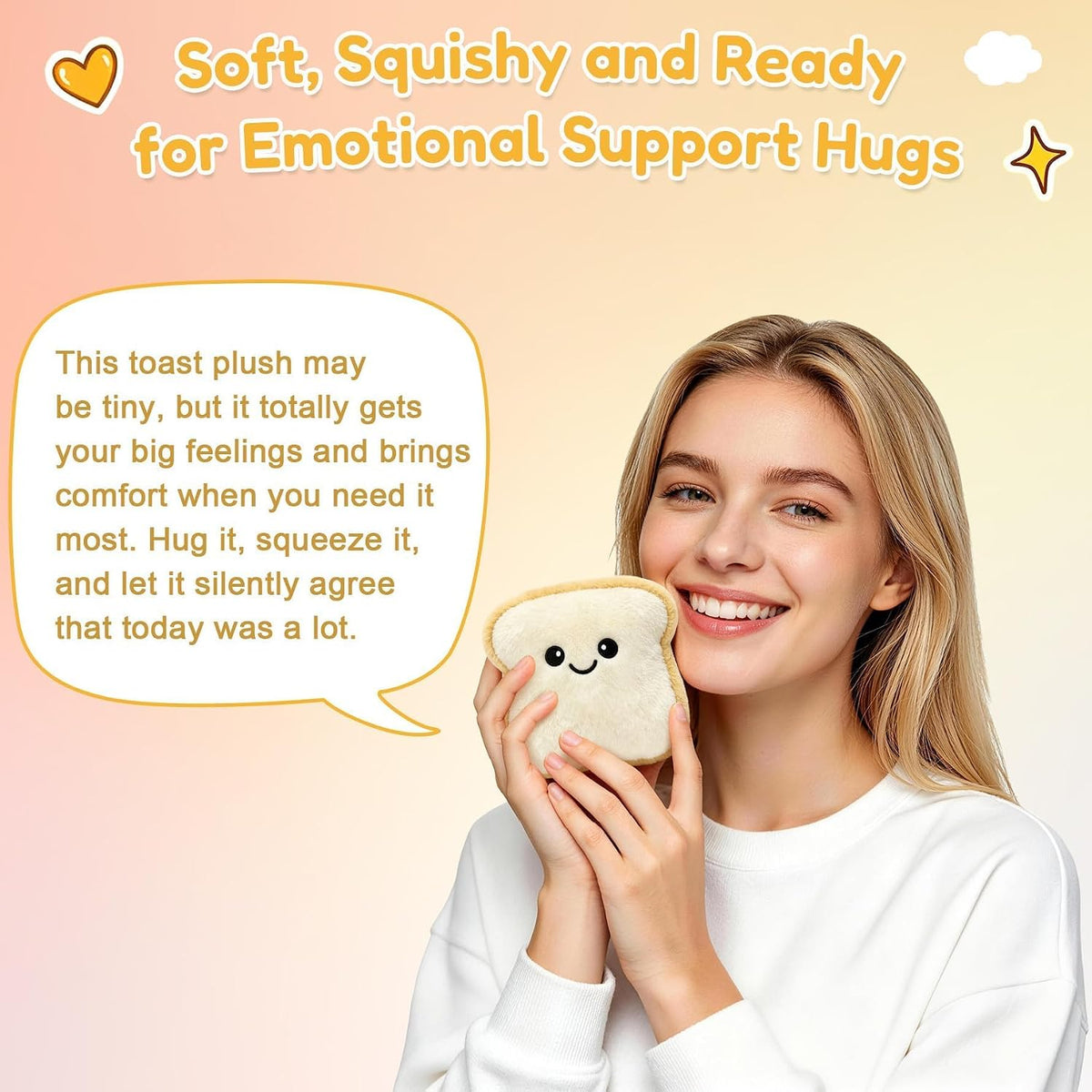Ausener Weekie Wonders - Dije emocional para bolsa de peluche, felp...