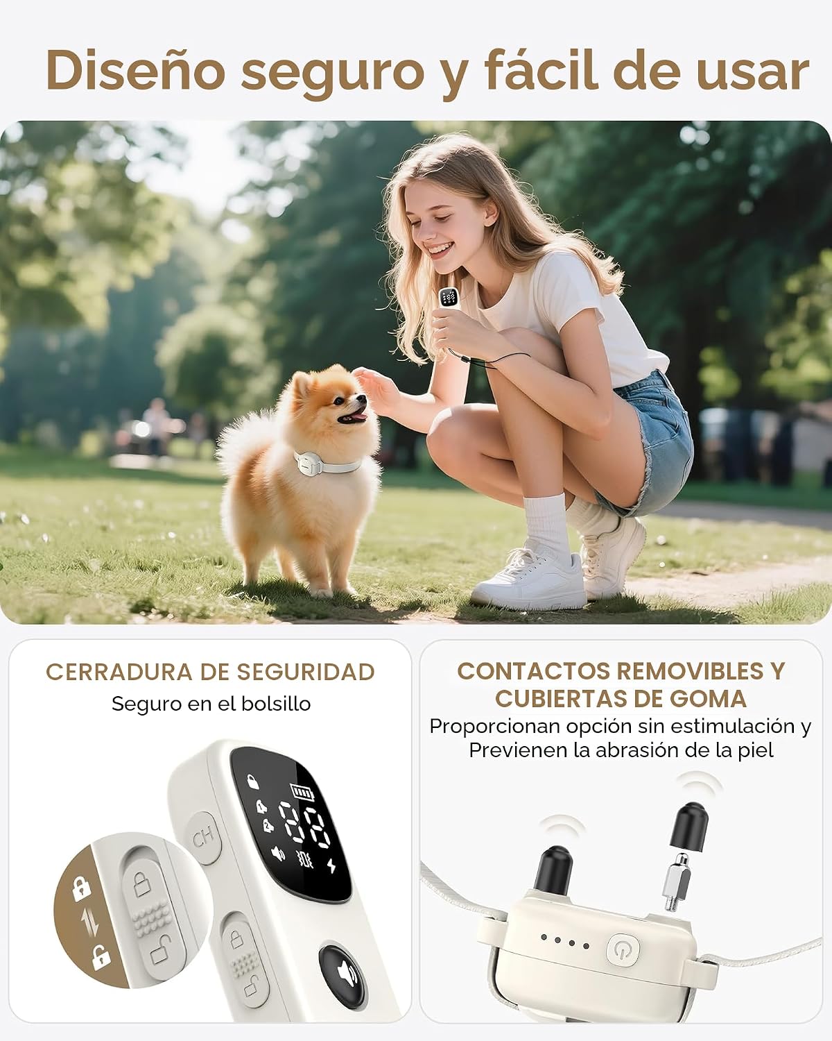 Jugbow Collar de Shock para Perros Pequeños - Collar de Entrenamien...