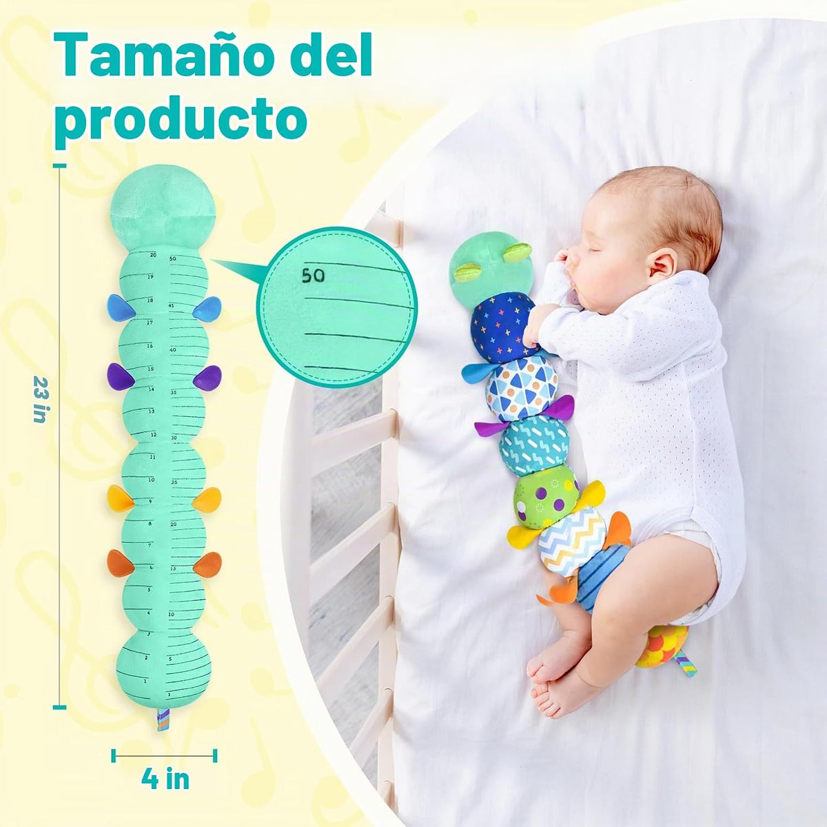 Juguetes sensoriales de oruga para bebés de 0 a 6 a 12 meses | Jugu...