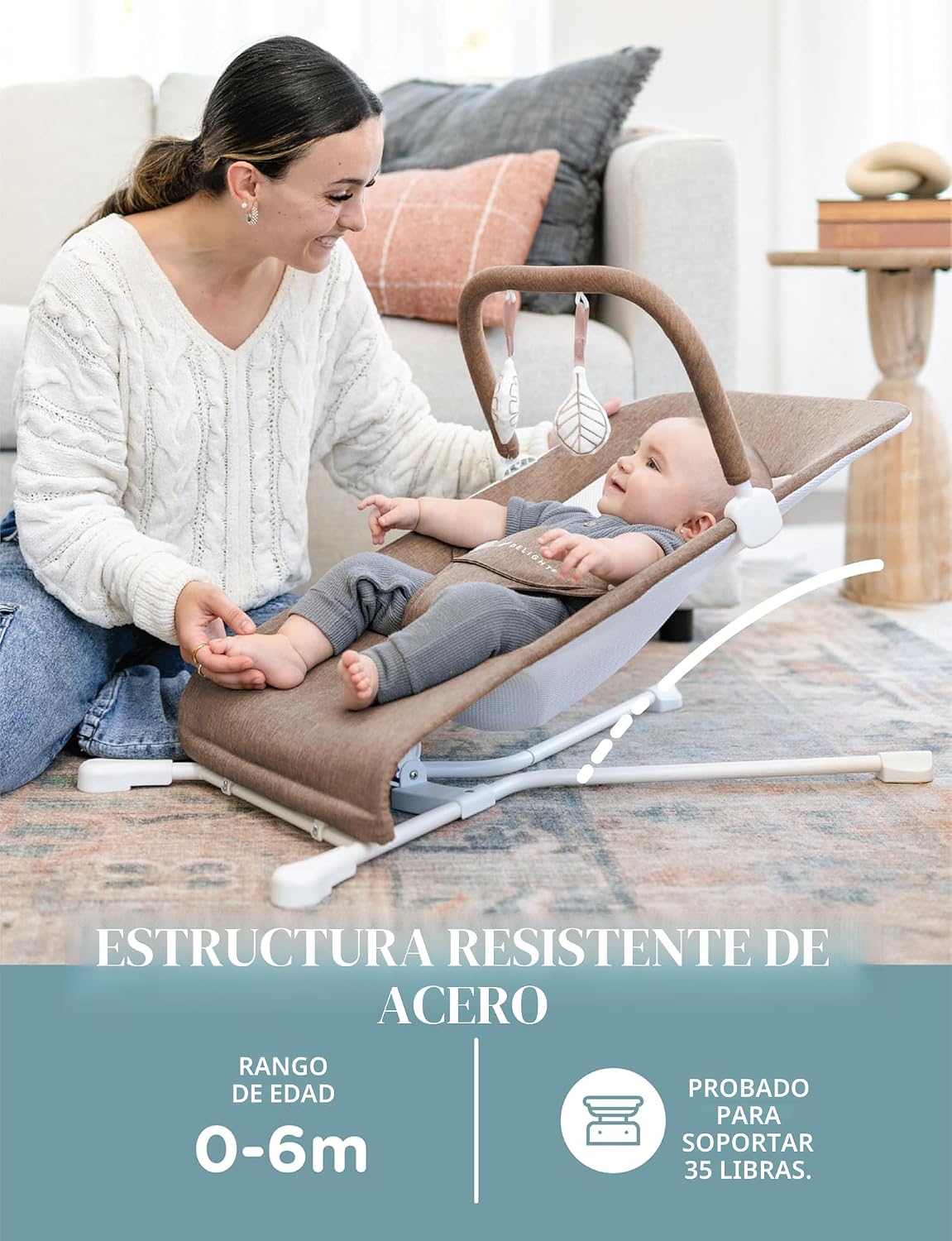 Baby Delight Highland Baby Bouncer | Infantil | 0 \u2013 6 meses |...