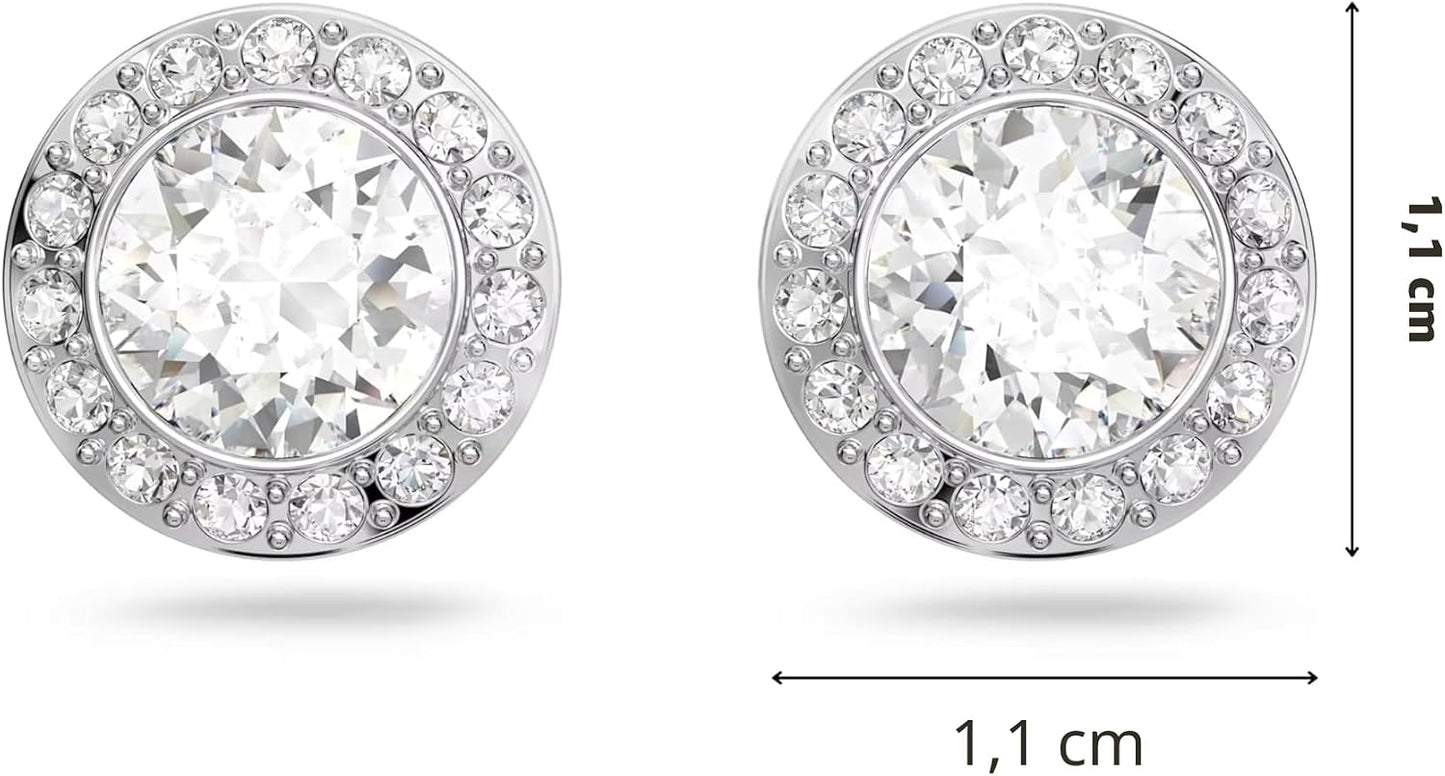 Colección de Pendientes de Botón de Cristal Angelical Una de Swarovski