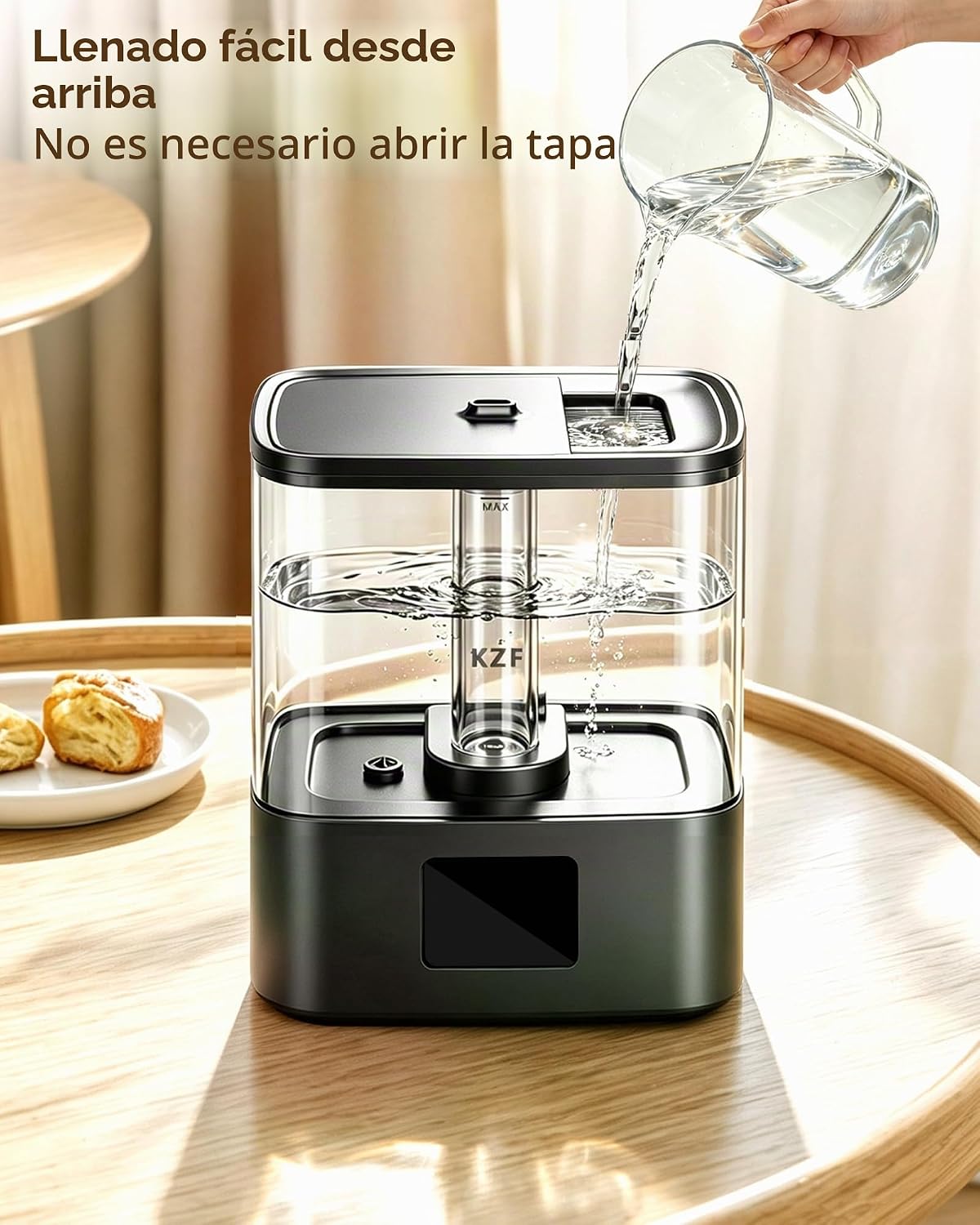 KZF Humidificadores para dormitorio, humidificador de niebla fría d...