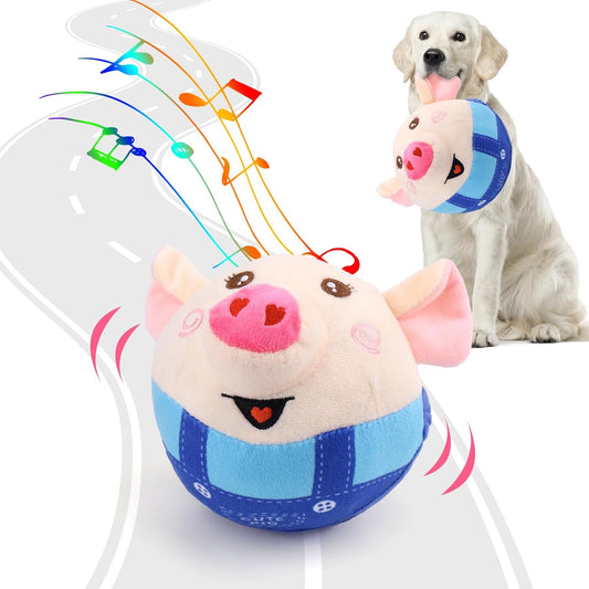 BABORUI Juguetes Interactivos para Perros Cerdo, Juguetes Saltarine...