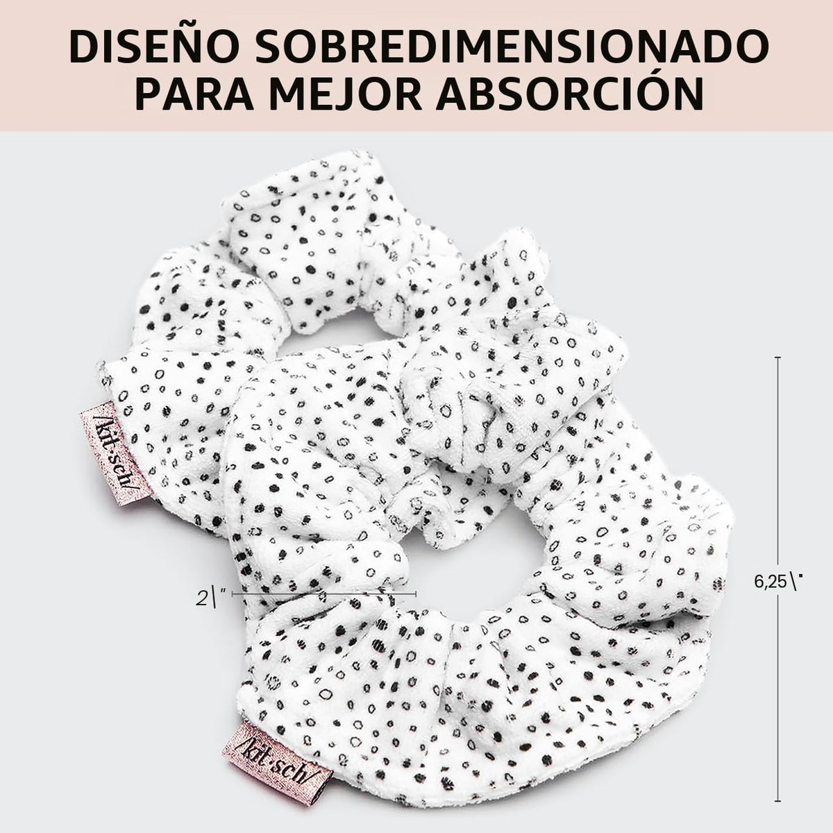 Kitsch Toalla de pelo de microfibra de secado rápido - Micro Dot, 2...