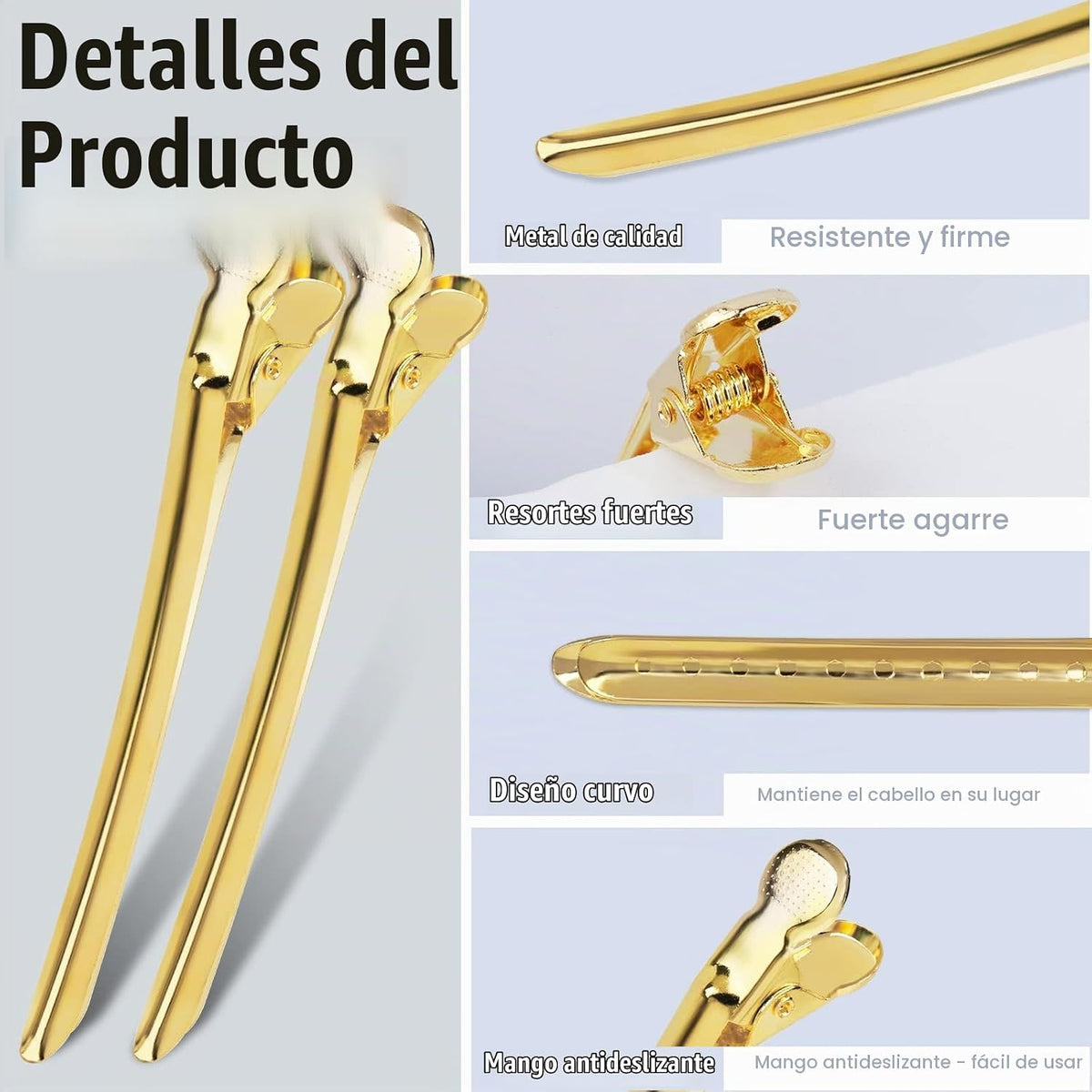YGDZ Clips de Metal de 3.5 Pulgadas con Pico de Pato con Agujeros -...