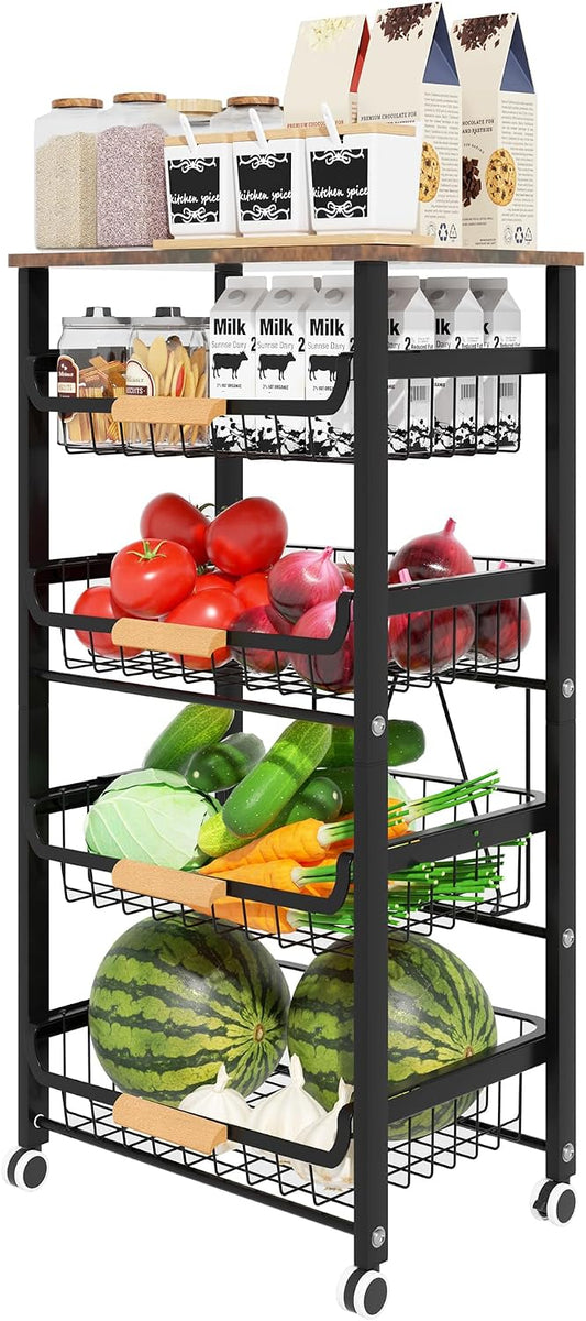 Uninol Cesta de frutas y verduras para cocina, organizadores y alma...