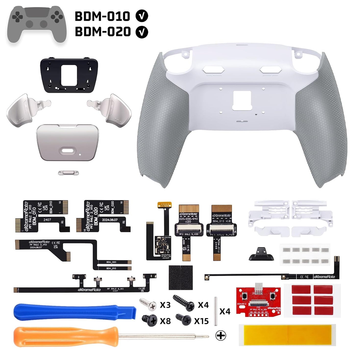 eXtremeRate RISE Plus MAX RMB Kit de paletas traseras con topes de...