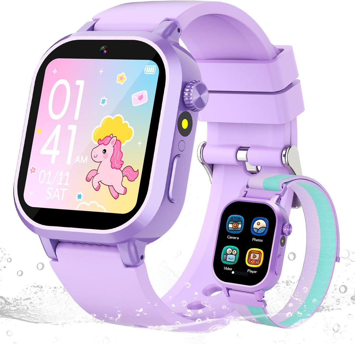 Wiszodet Reloj inteligente para niños resistente al agua, regalo pa...