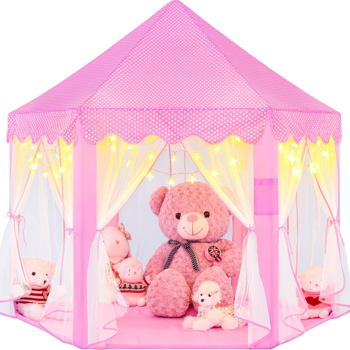 EVOIONOS Tienda de campaña de princesa para niñas, tienda de campañ...