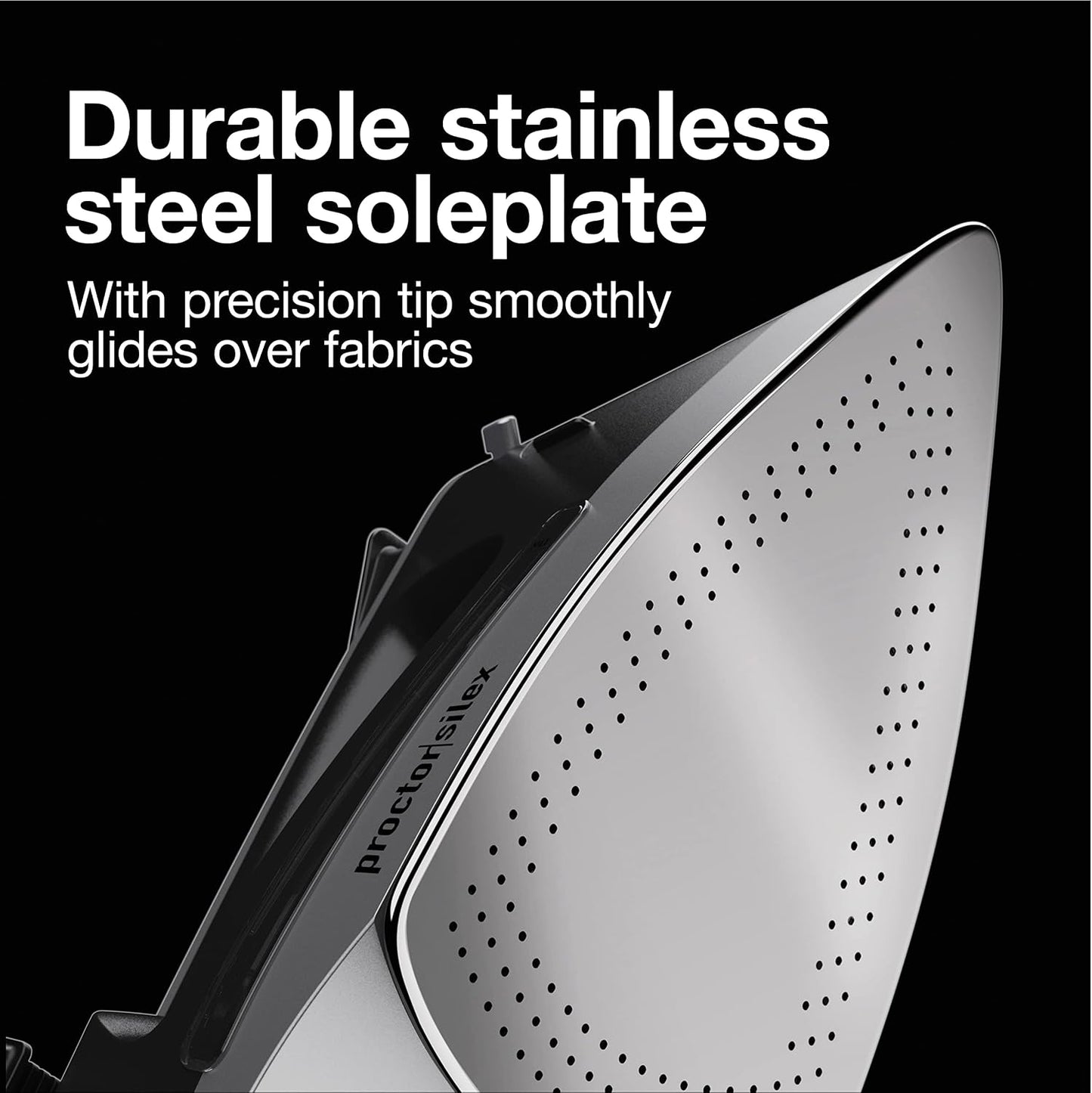 Proctor Silex Plancha de vapor para ropa con suela de acero inoxida...