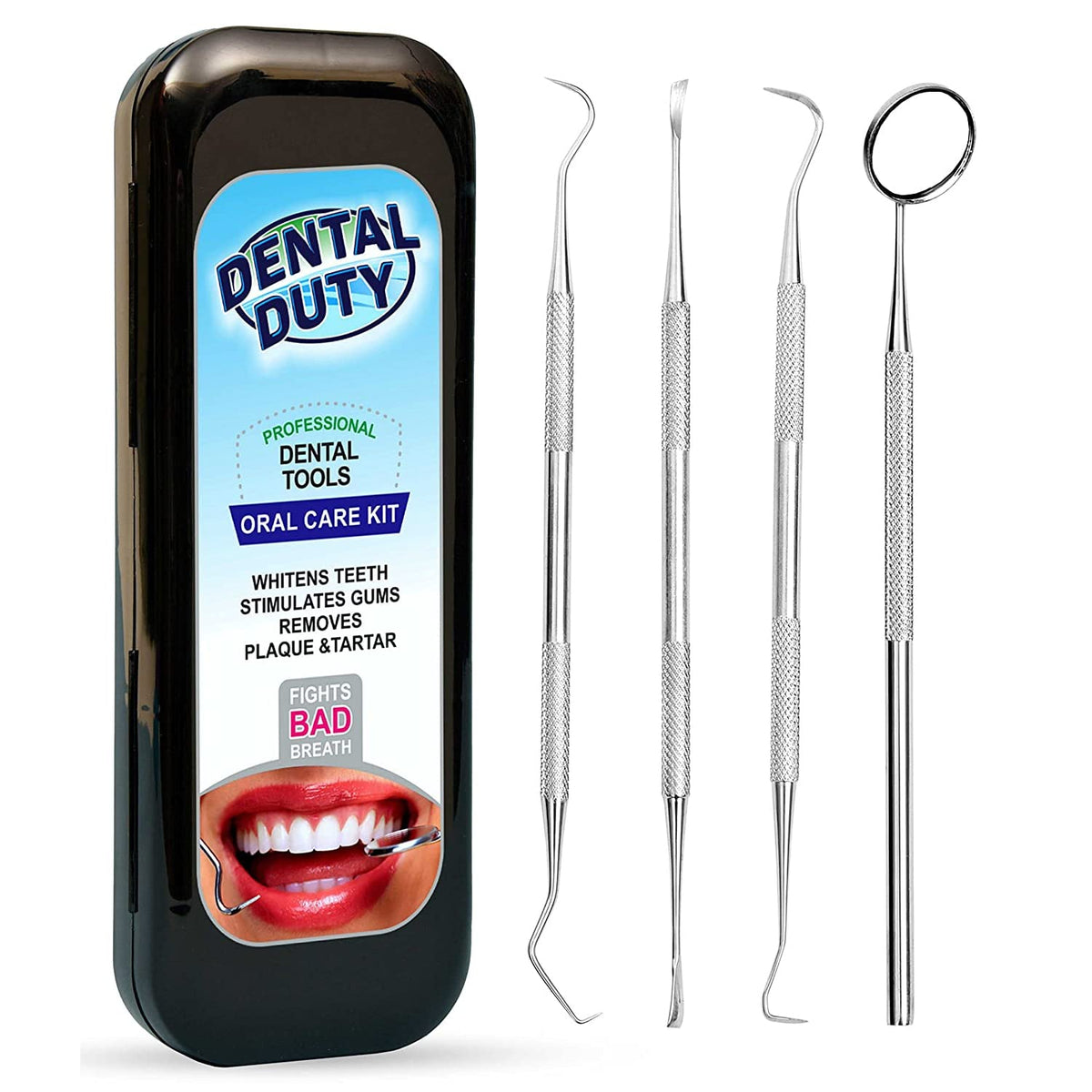 Kit de higiene dental: set de remoción de placa y sarro - raspador...
