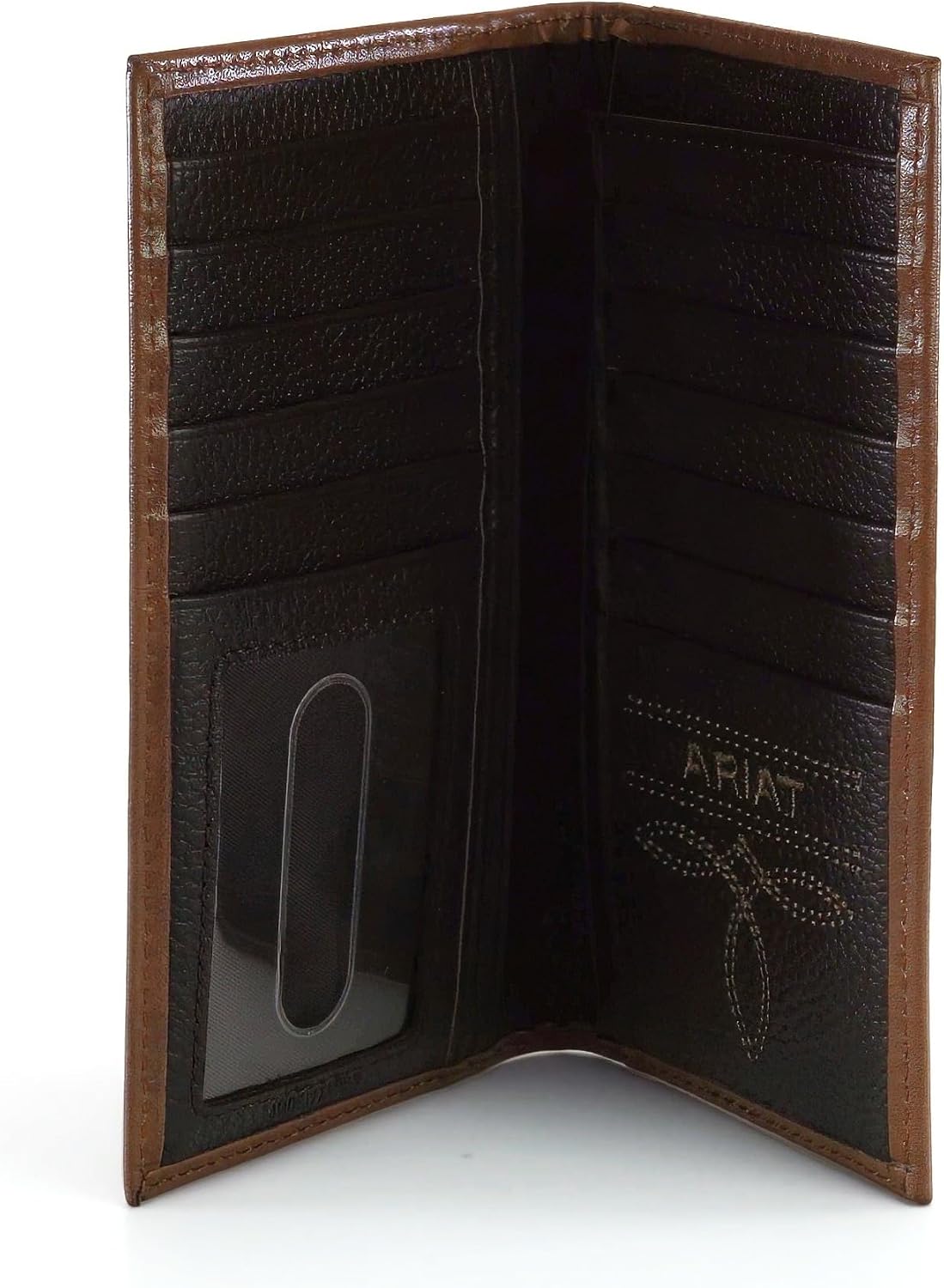 ARIAT Billetera Rodeo Western Inlay para hombre, color bronceado, t...