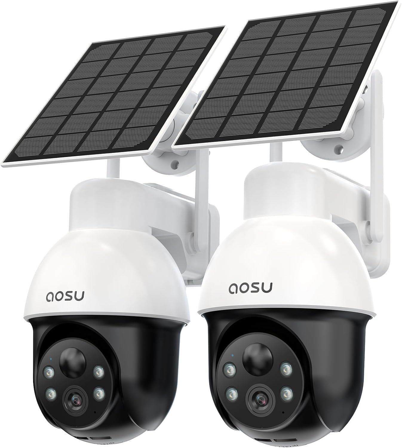 AOSU 3K\/5MP Sistema de cámaras de seguridad solar inalámbricas par...