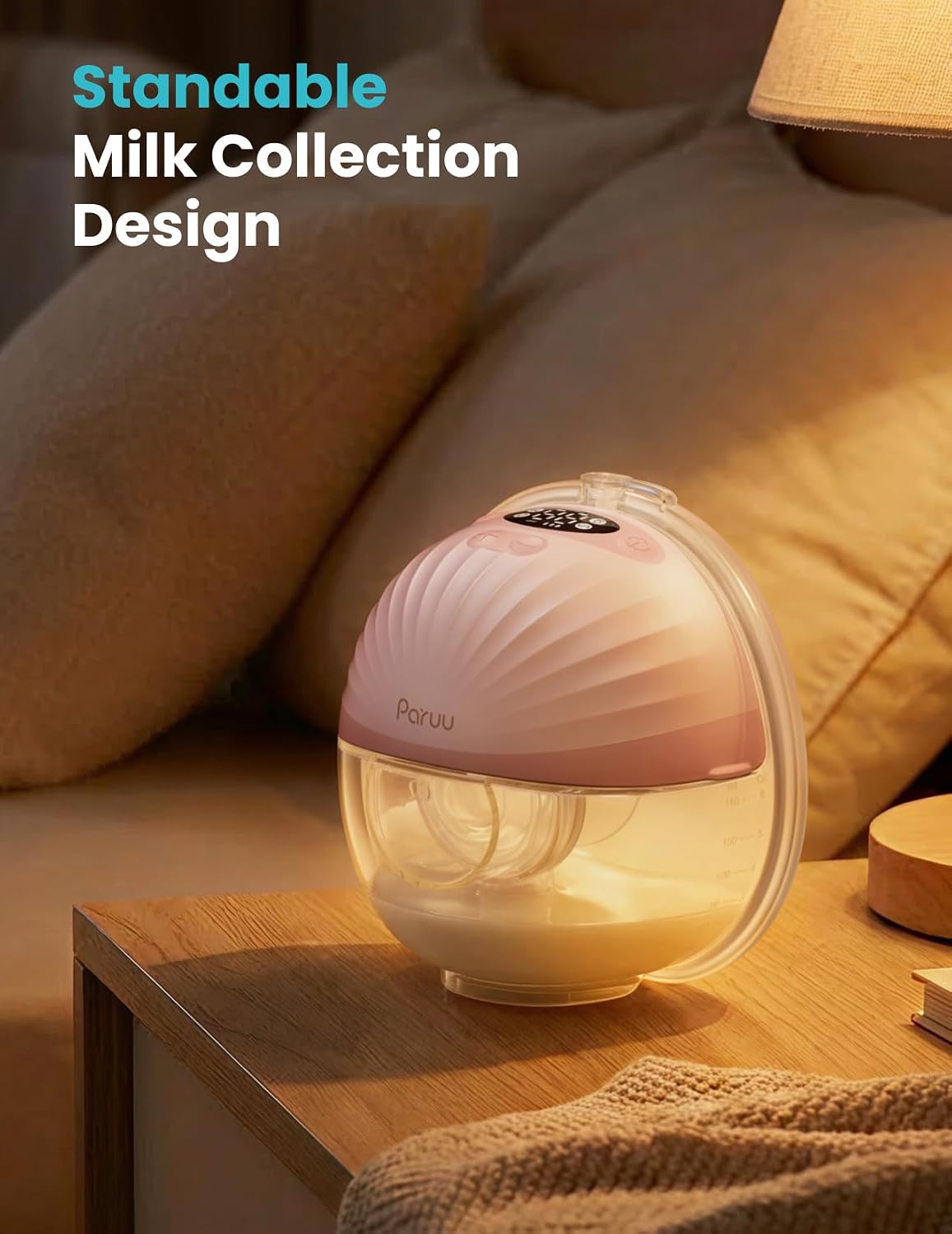 Paruu P10 Pro - Extractor de leche portátil con brida más ancha de...