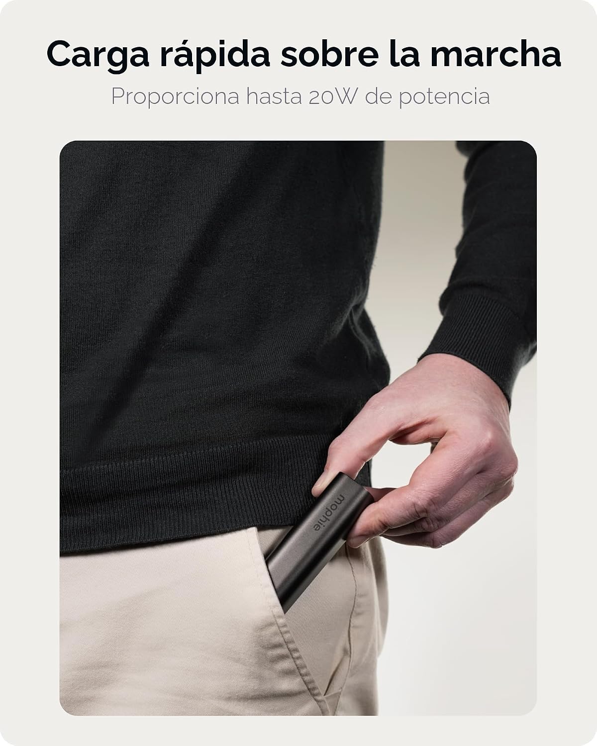 Mophie Powerstation Fast batería externa de 5,000 mAh | Rápida y po...