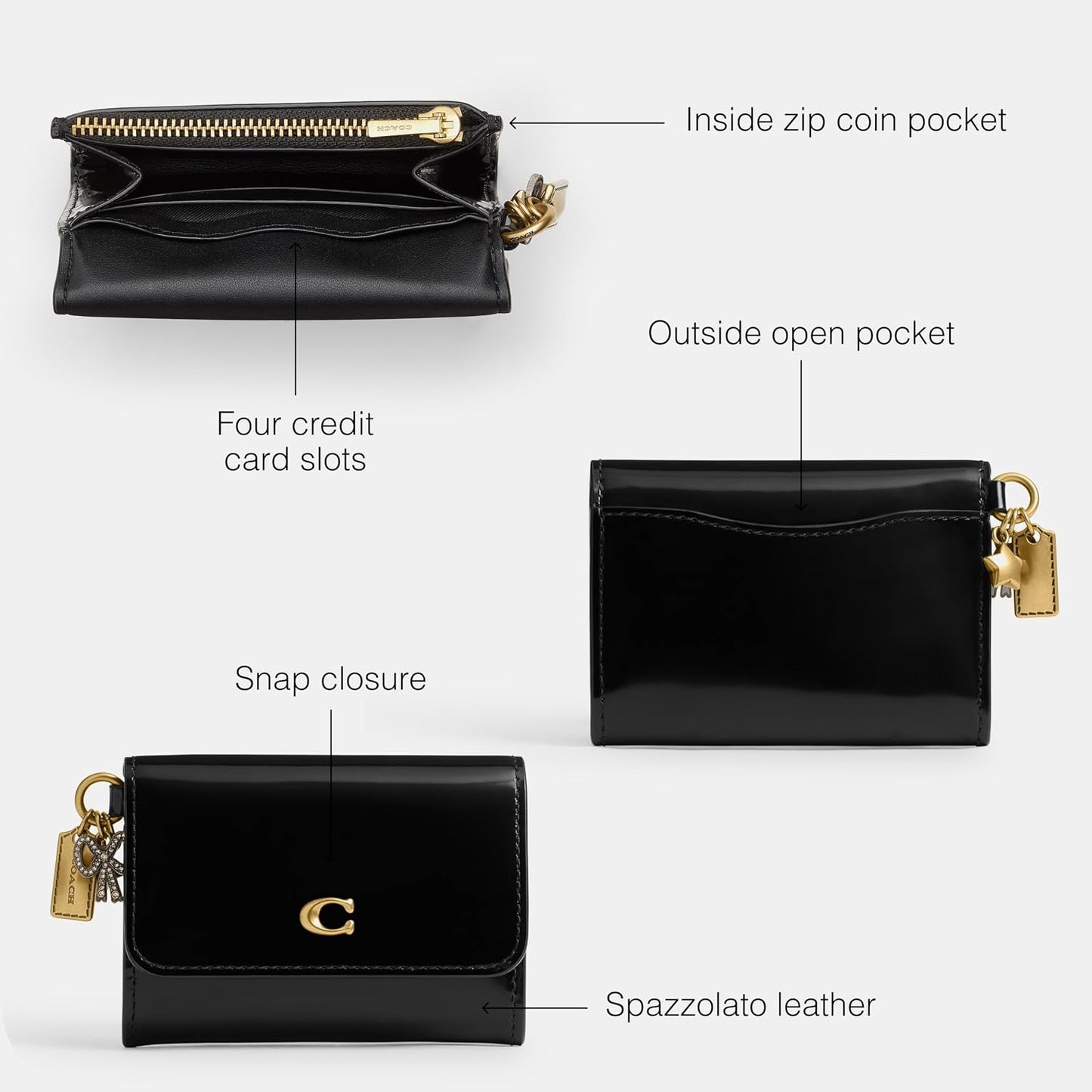 Bolsa de Cartera Coach para Mujer con Tapa Essential