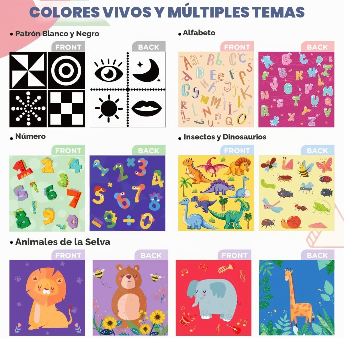 URMYWO Caja de pañuelos para bebé, juguetes Montessori para bebés d...
