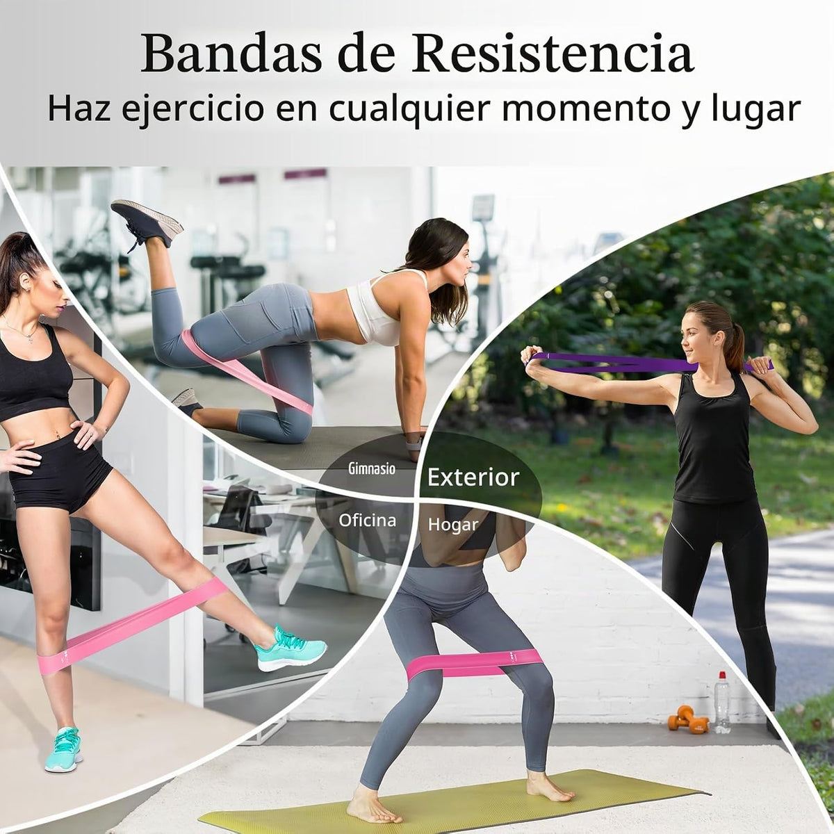 Bandas de Resistencia para Hacer Ejercicio, Bandas elásticas de Eje...