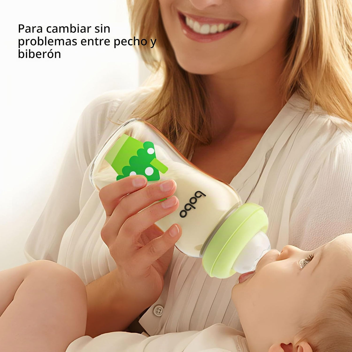 YOHKOH Biberón PPSU de cuello ancho para recién nacidos, biberón an...