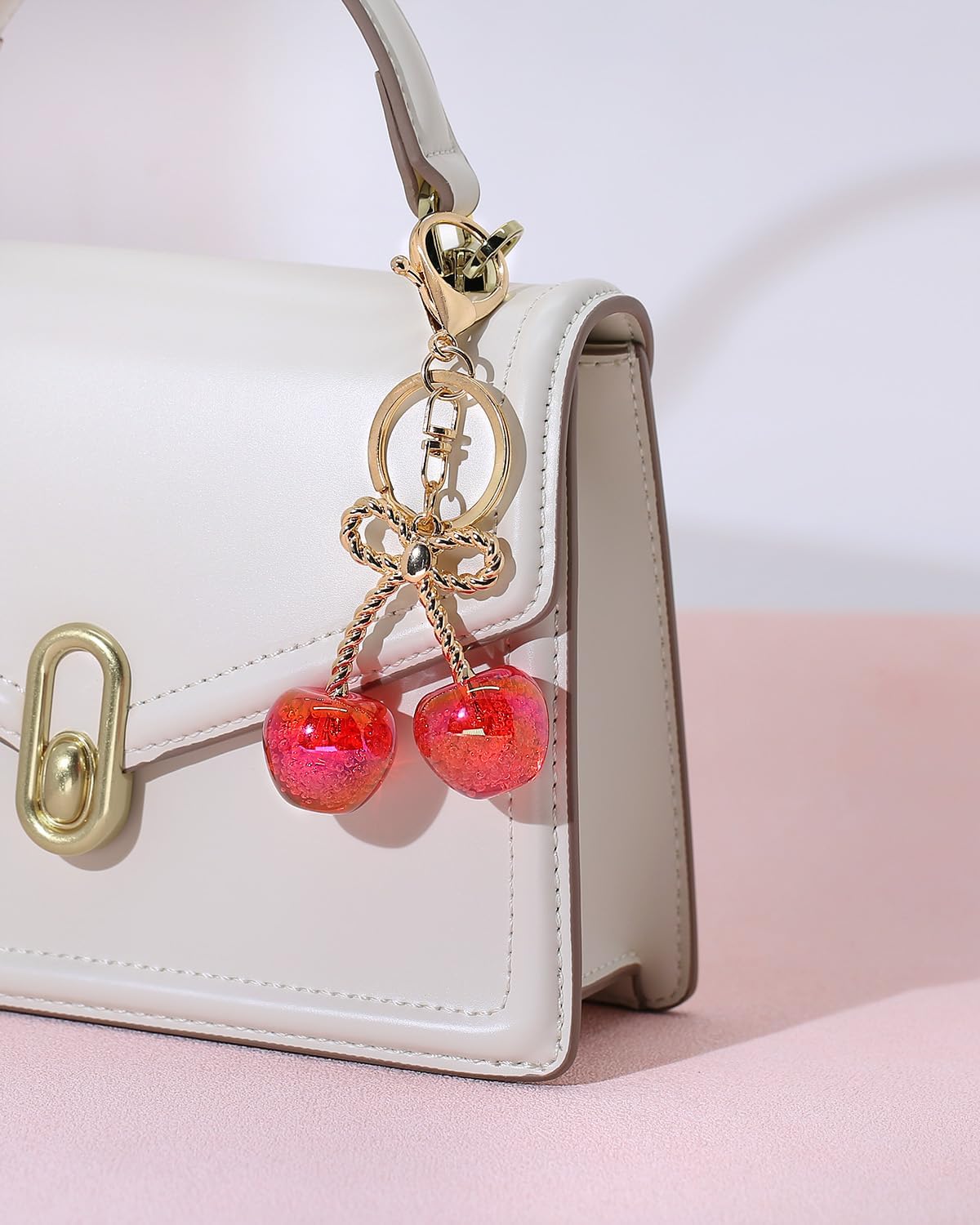 4 dijes para bolsos, bonitos accesorios para bolso y llavero de cer...