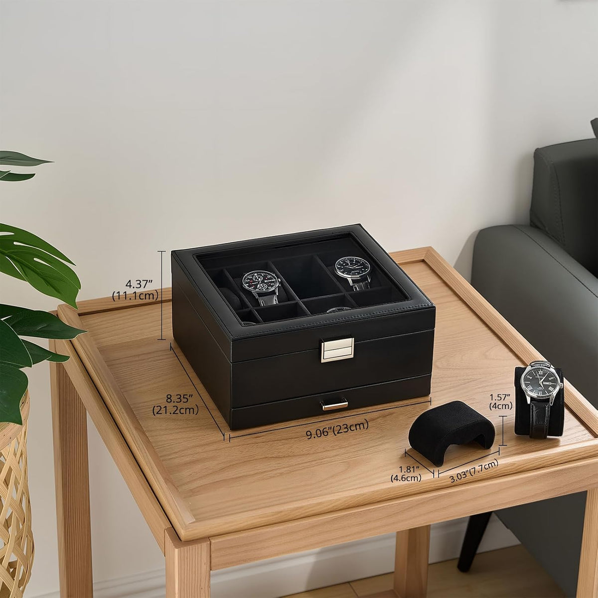 ProCase Estuche para Reloj, Caja Organizadora de Relojes para Hombr...