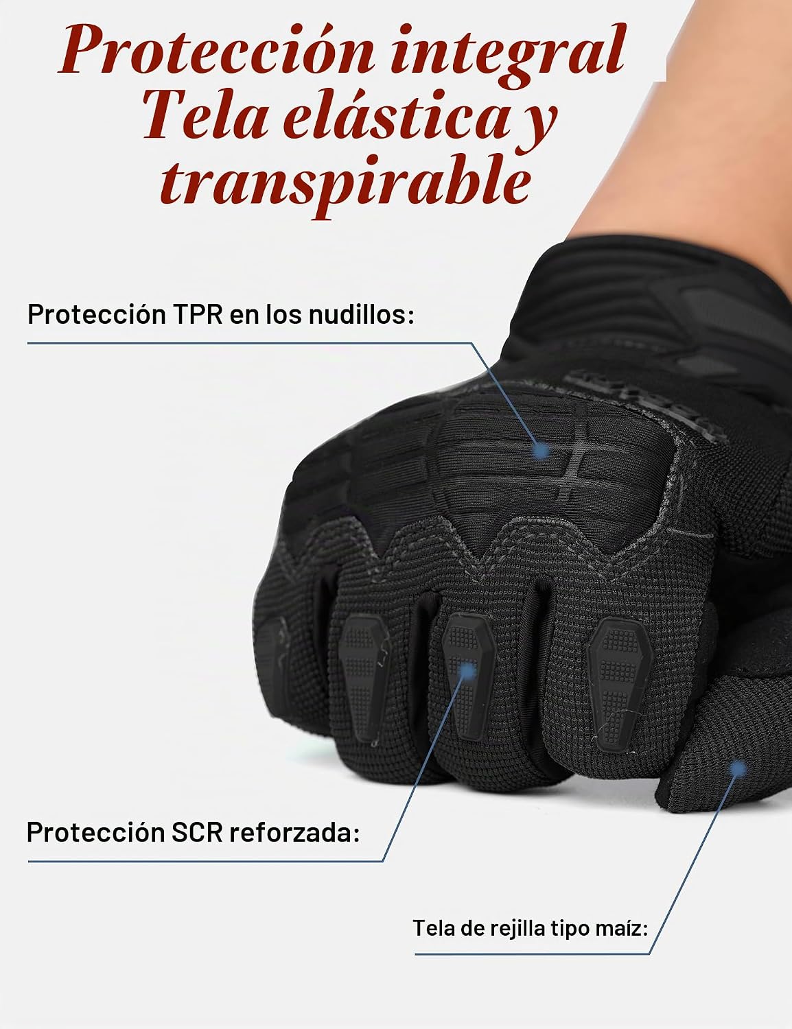 KUTOOK Guantes de ciclismo para hombre, protección acolchada de pal...