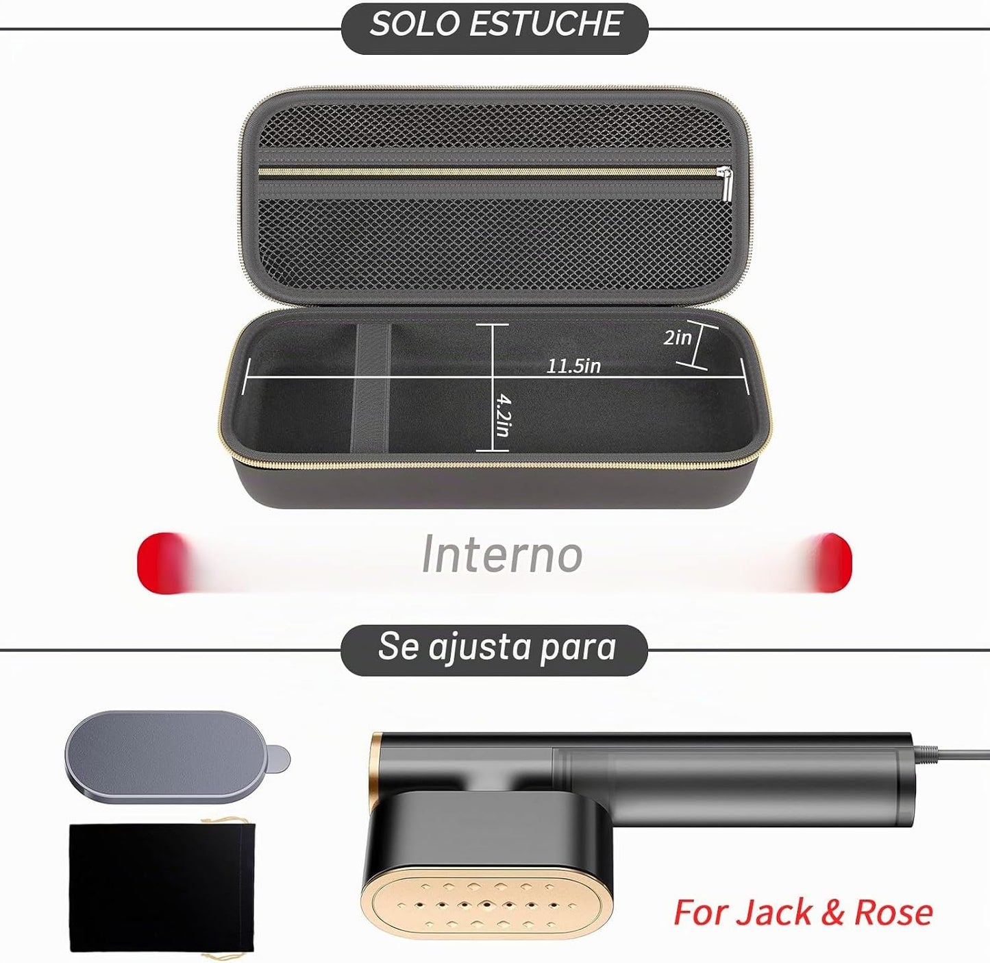 Againmore Estuche para Plancha de Vapor Compatible con Jack &amp; R...