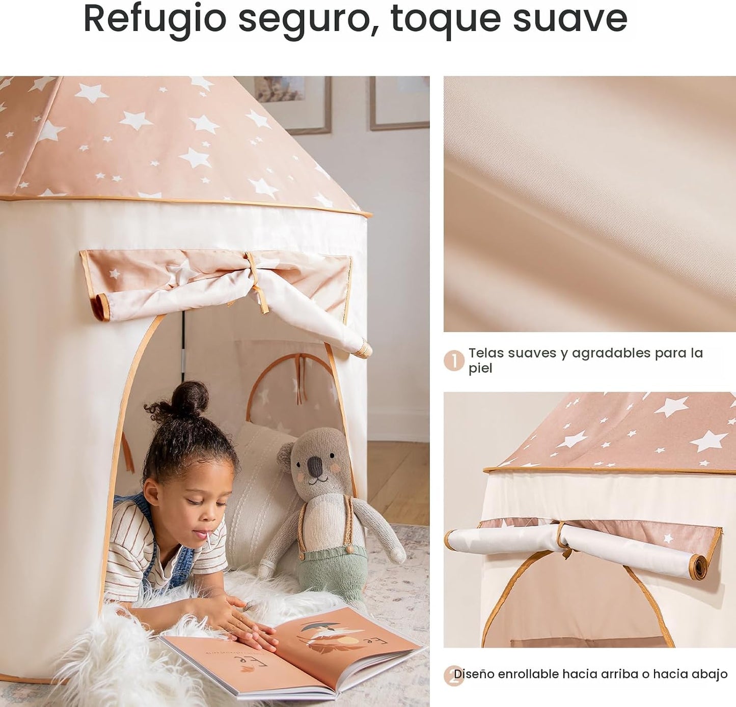 Tiny Land Tienda de Juegos para Niños con Túnel, Tienda de Juegos E...
