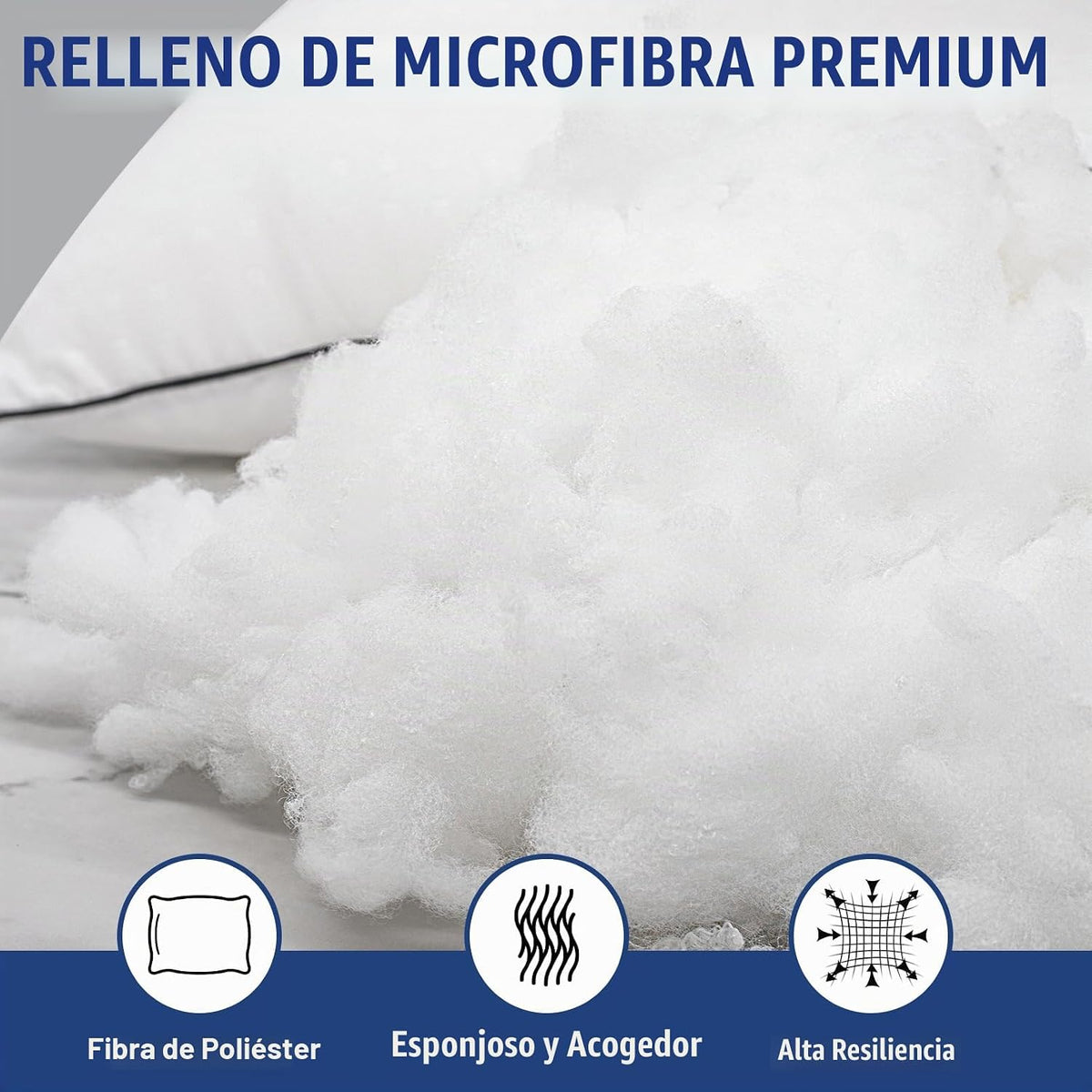 Higoom Almohadas de cama tamaño King para dormir, 4 unidades, almoh...