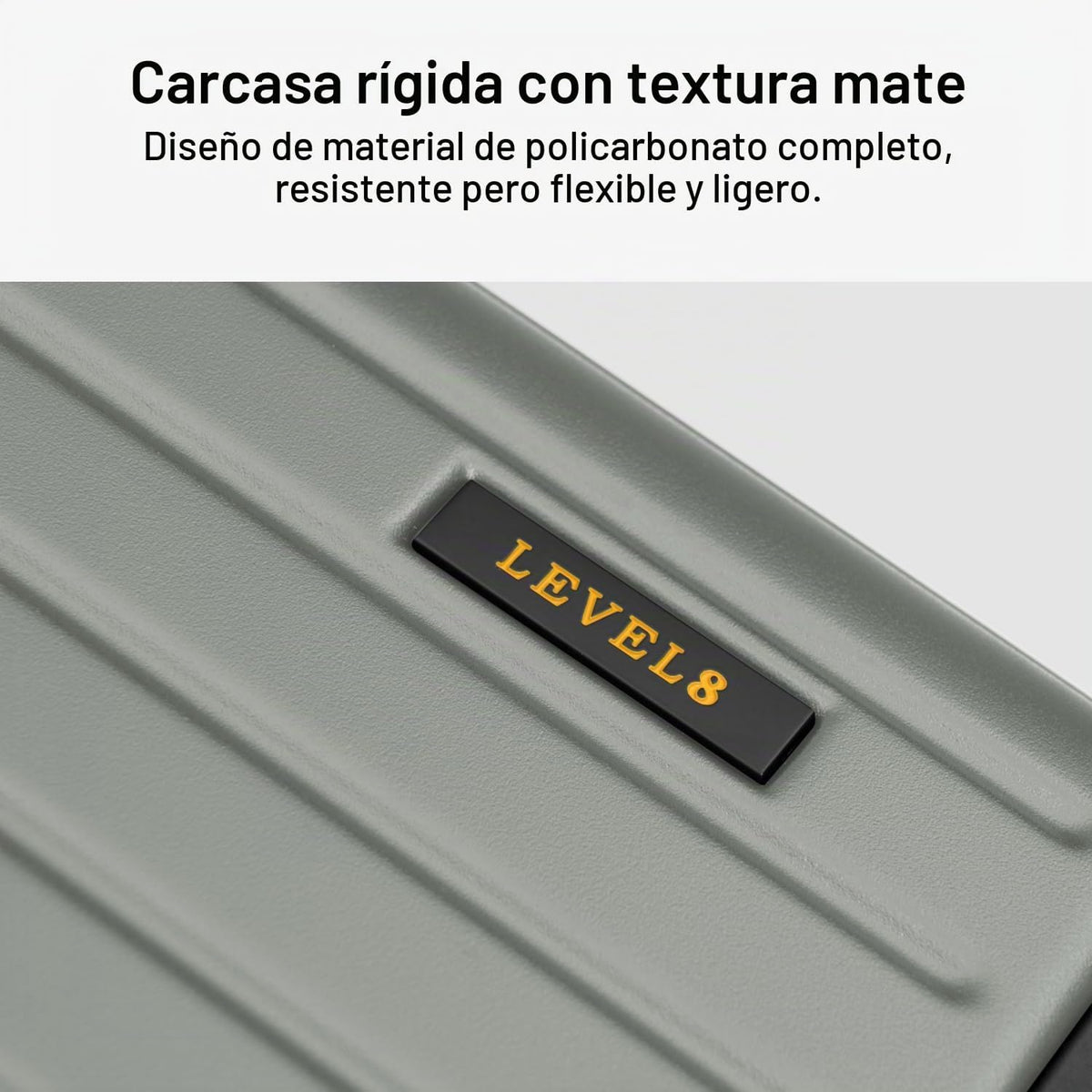 LEVEL8 Equipaje de mano aprobado por aerolíneas, maletas rígidas co...