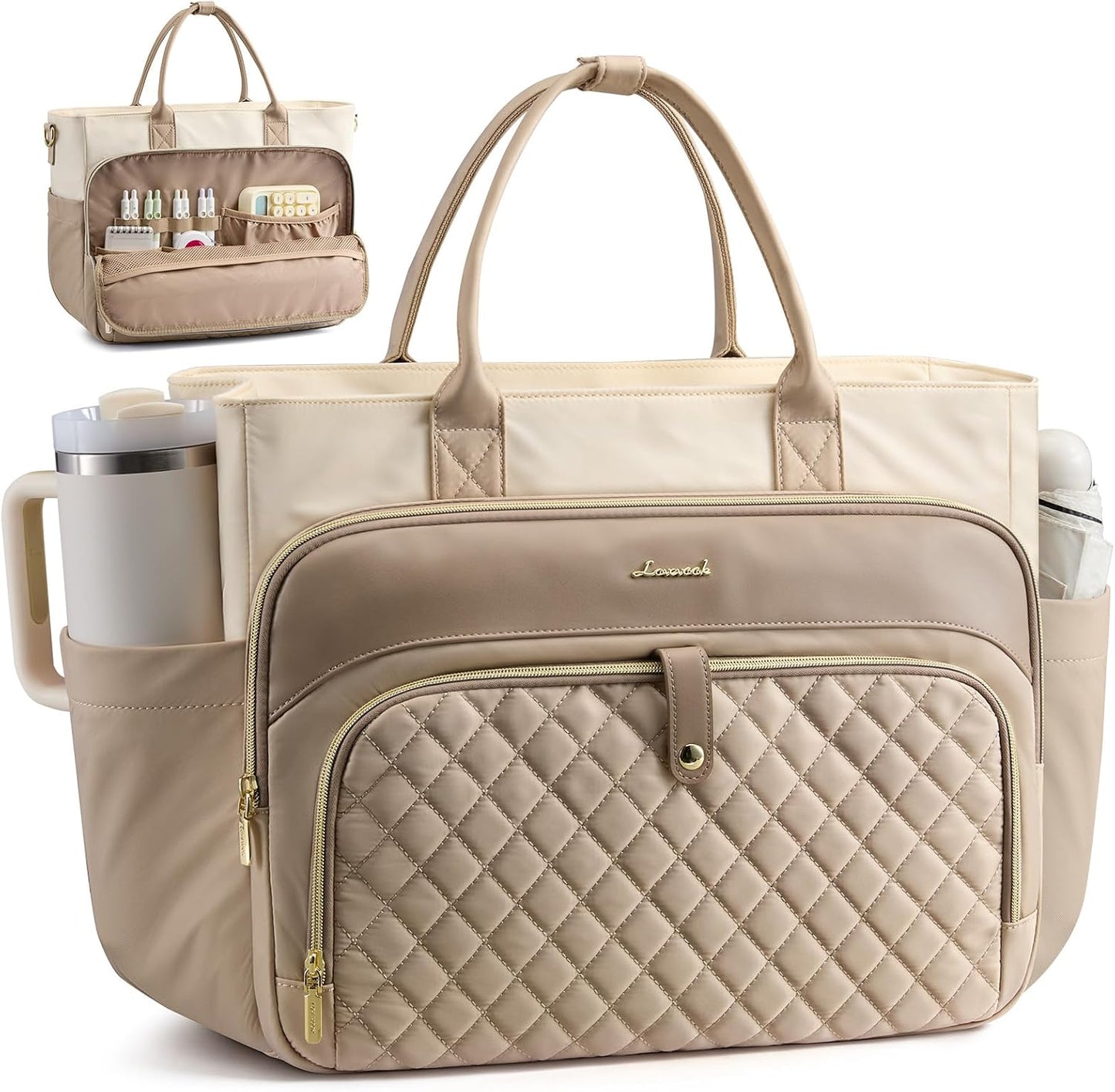LOVEVOOK Bolsa de mano para profesora para mujer, bolsa de computad...