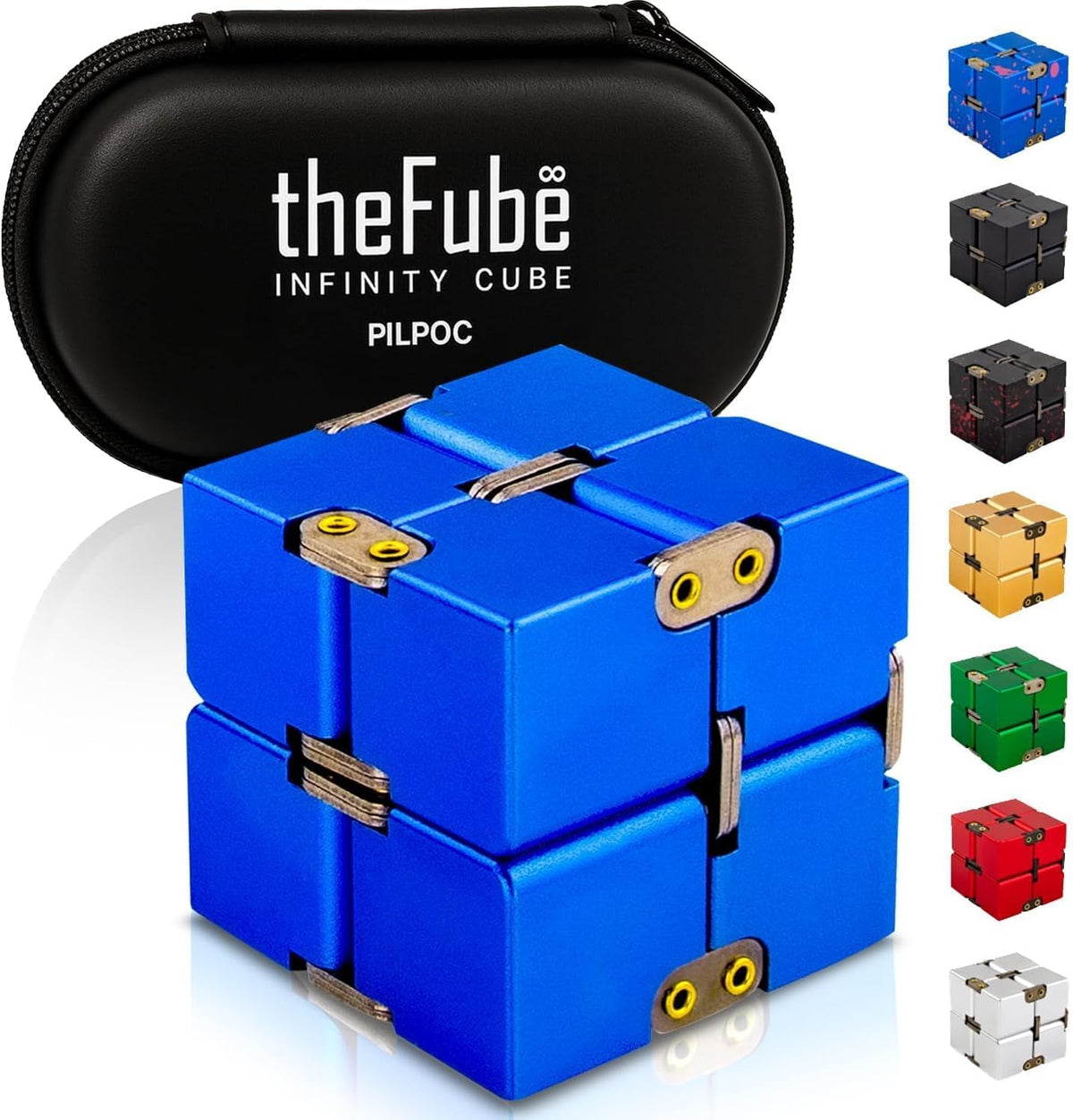 PILPOC theFube Fidget Cube - Cubo infinito de escritorio de alumini...
