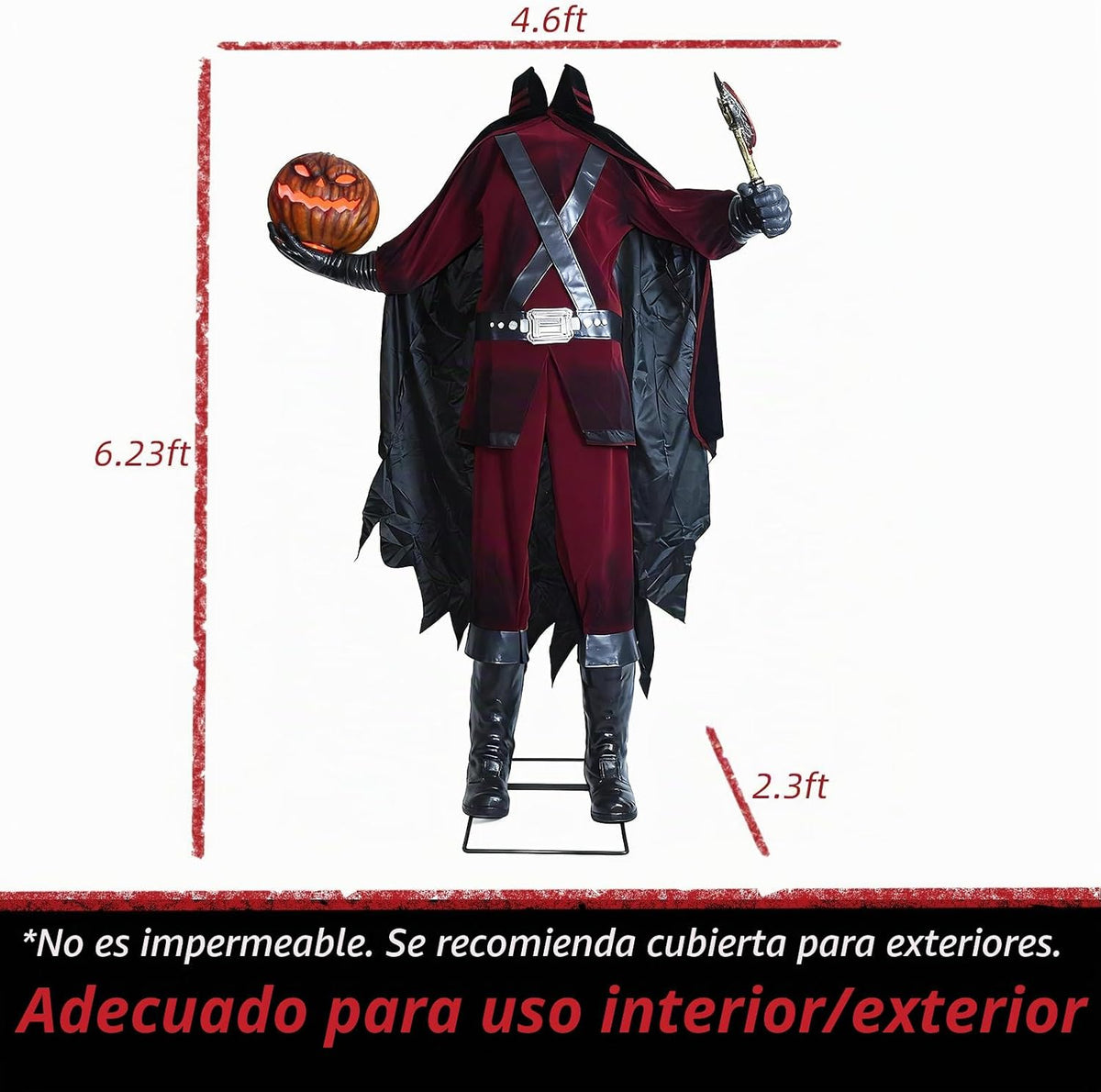 HOYECHI Animatronic - Decoraciones de Halloween sin cabeza de 6.2 p...