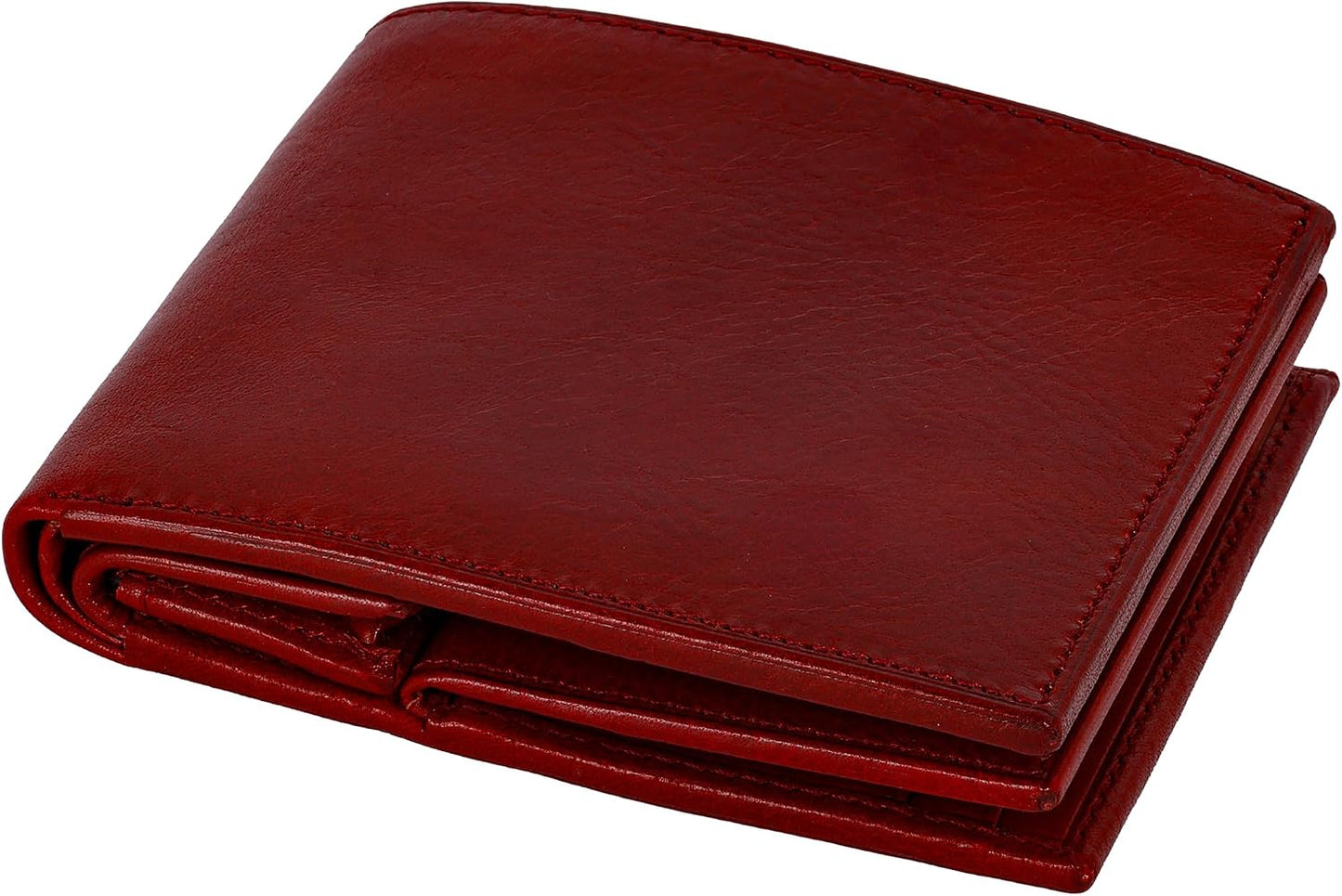 Time Resistance Cartera de cuero para hombre, diseño minimalista co...