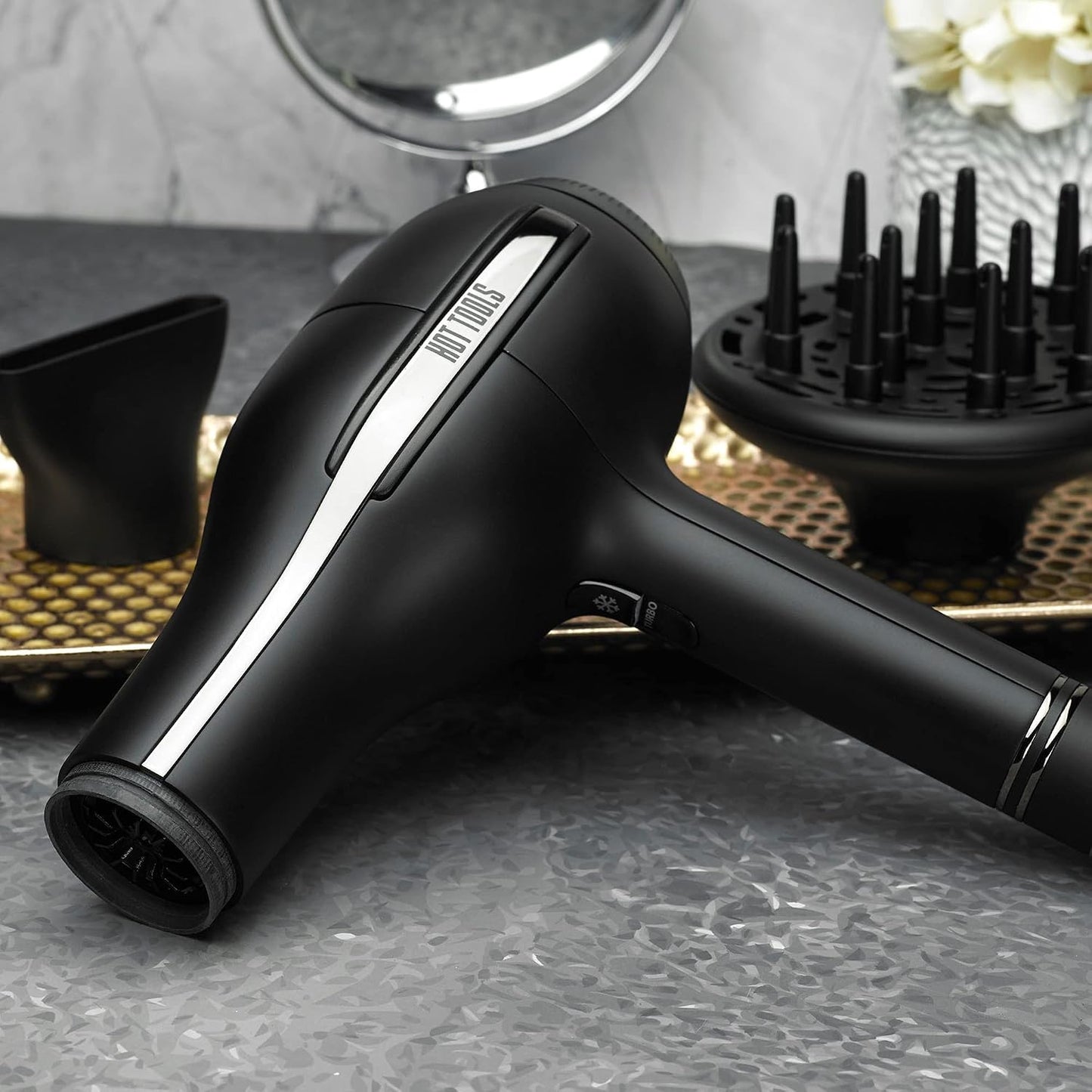Hot Tools Secador de pelo Pro Artist Black Gold de 2000 vatios | Se...