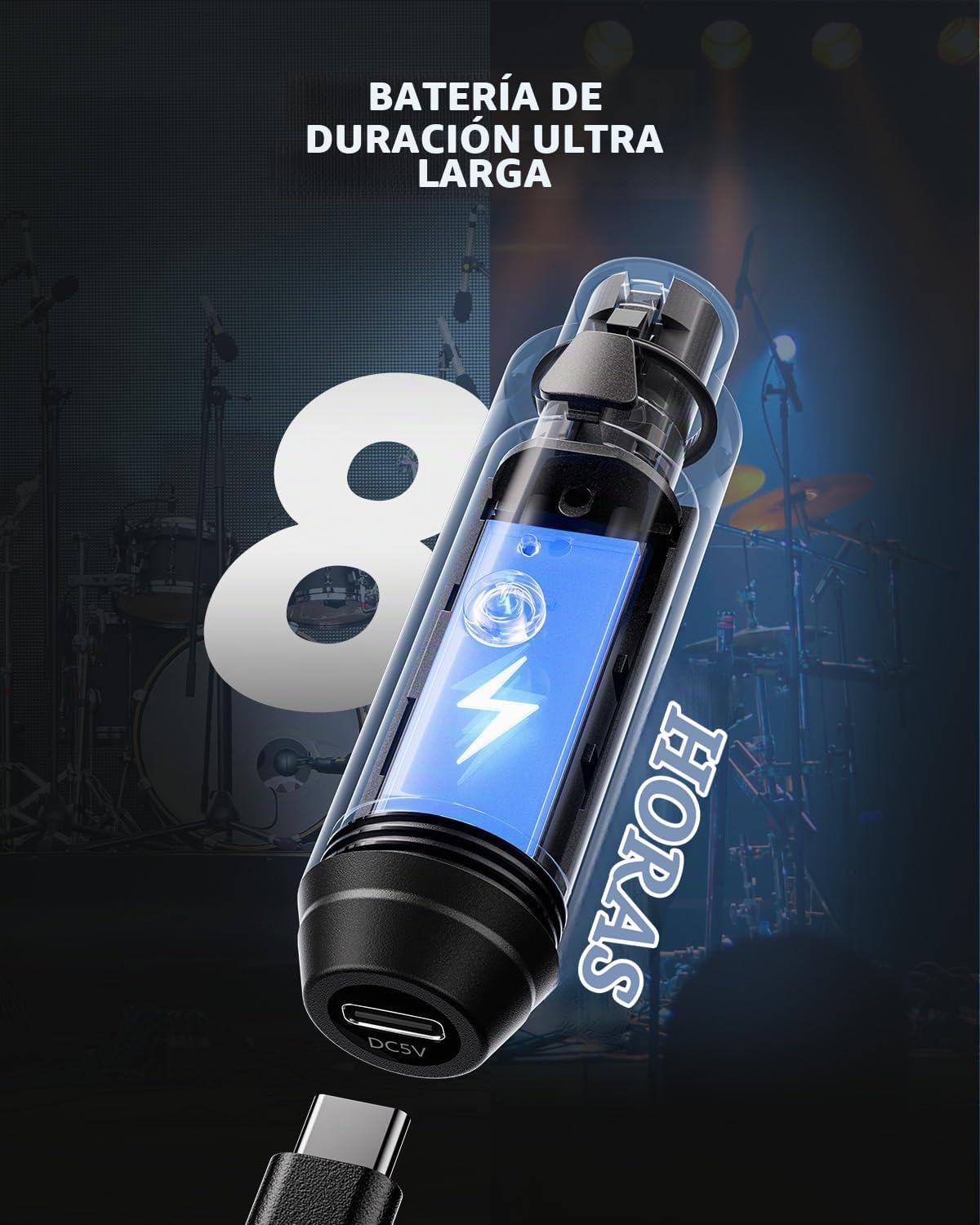 Donner - Transmisor y receptor inalámbrico XLR, adaptador inalámbri...
