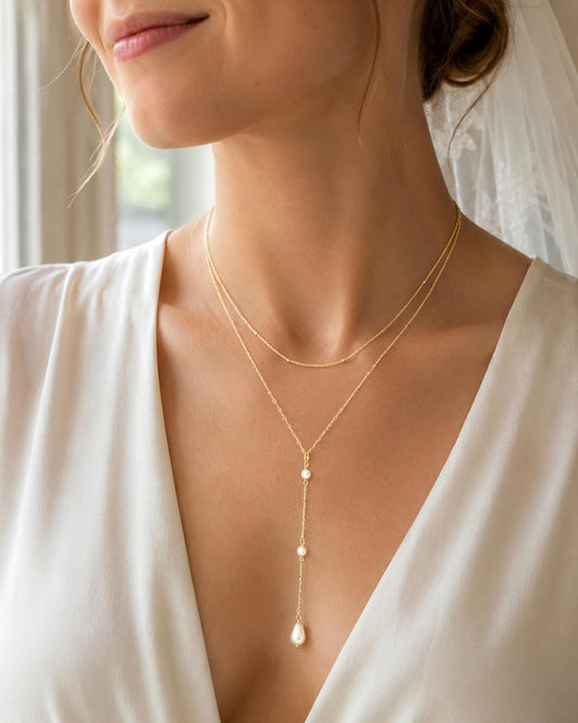 GUOKE Collares de oro en capas para mujer, chapado en oro de 14 qui...