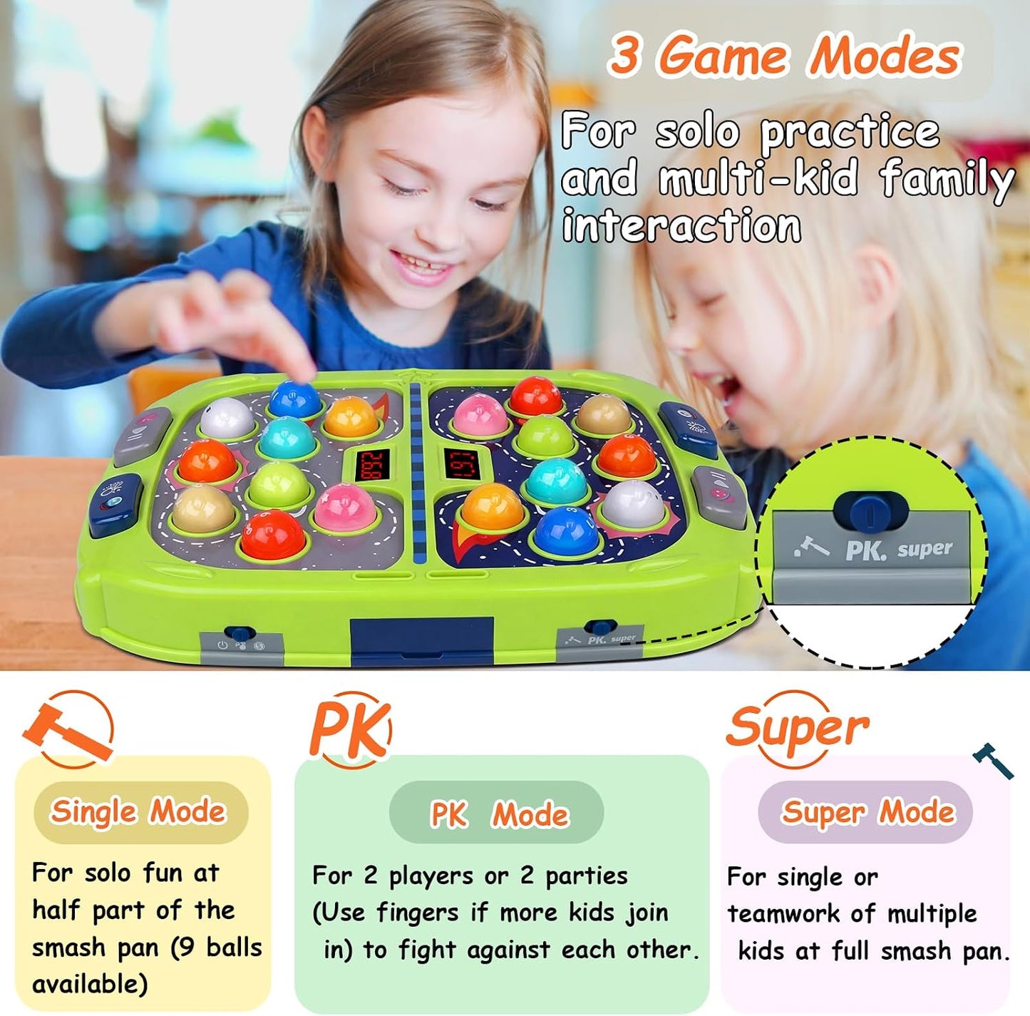 Juego de Golpear Topos para Niños Pequeños, Juguetes para Niños y N...