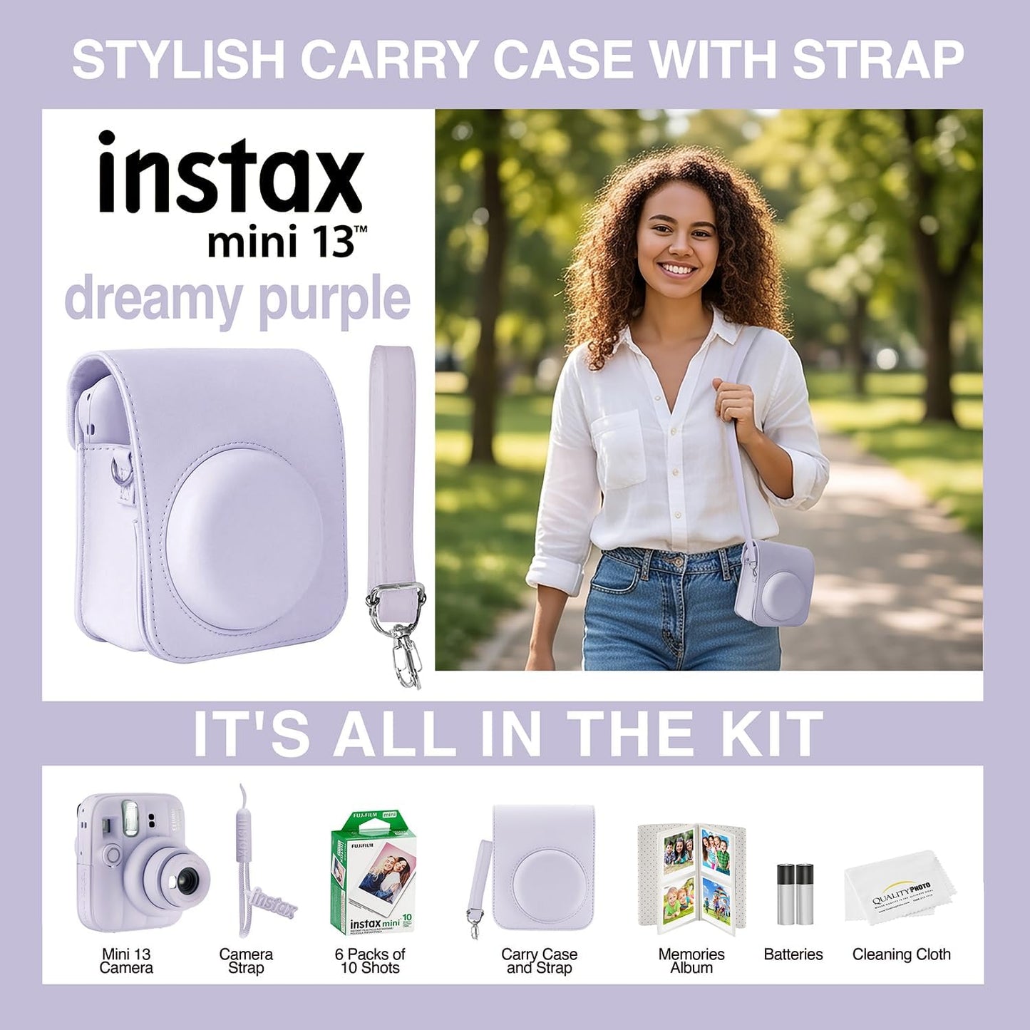 Fujifilm Instax Mini 13 Cámara Instantánea 60 Películas y Accesorio...