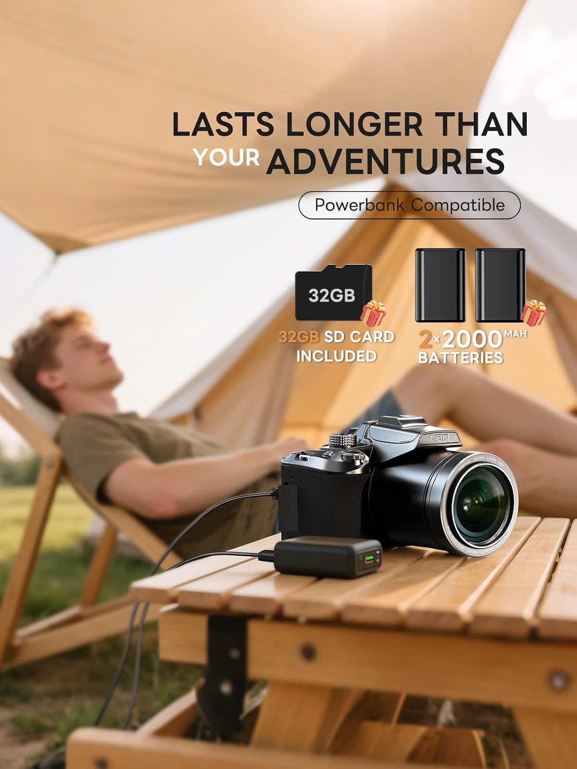 Cámara digital 8K 64MP para fotografía, cámara profesional (negro)...