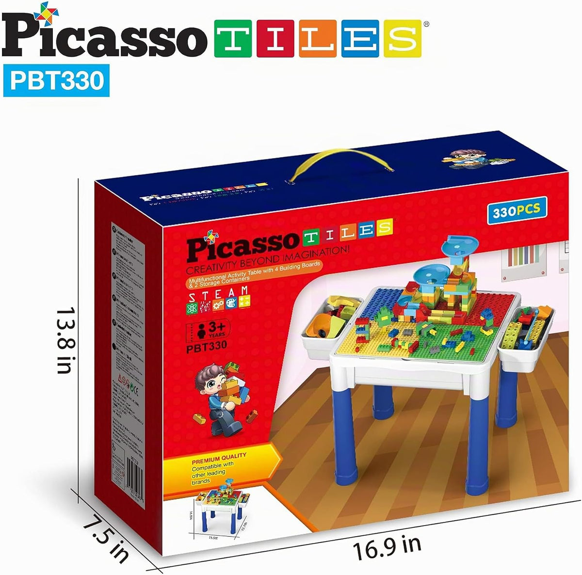 PicassoTiles Centro de Actividades para Niños Mesa de Juego y Escri...