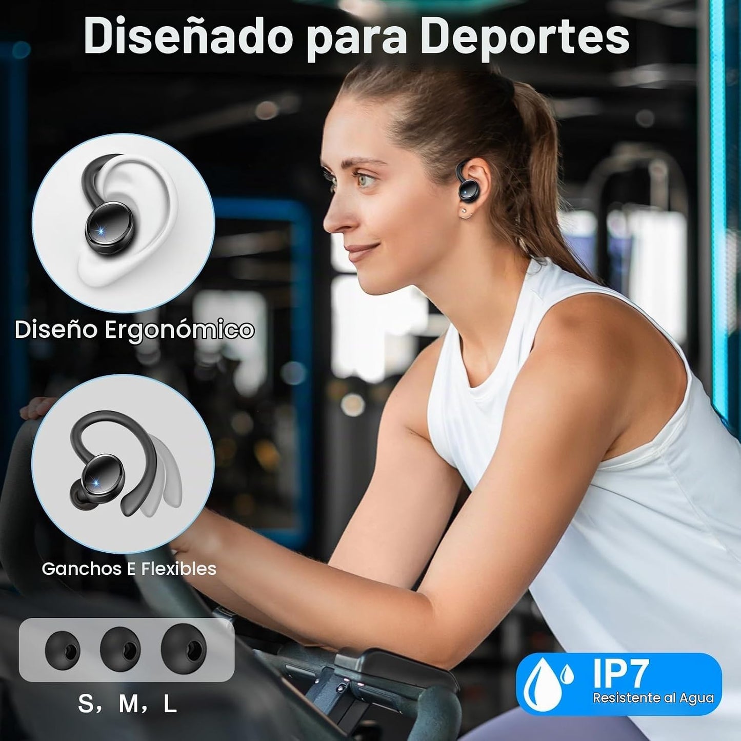 Auriculares inalámbricos, Auriculares Bluetooth 5.4, Sonido de Grav...