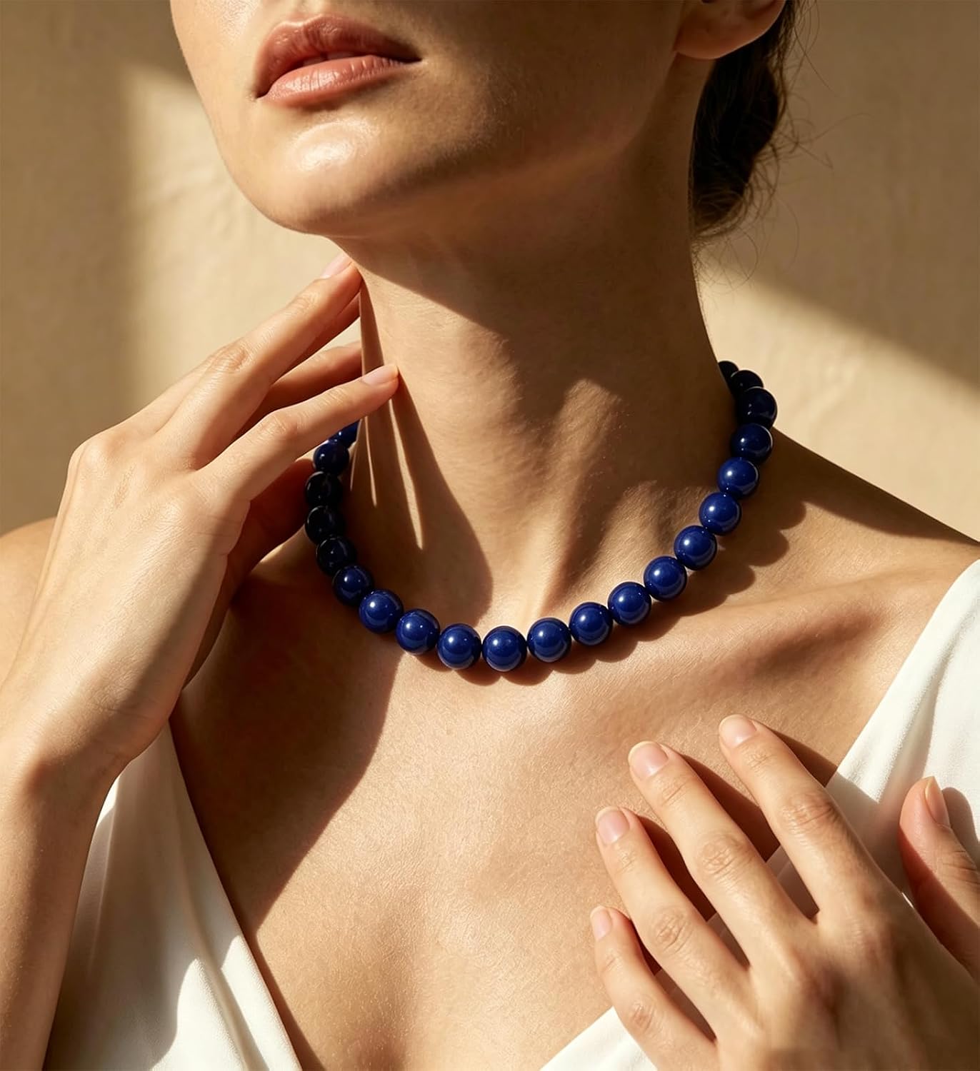 Lsljilidzsw Collar de cuentas gruesas para mujer, 0.631 pulgadas, c...