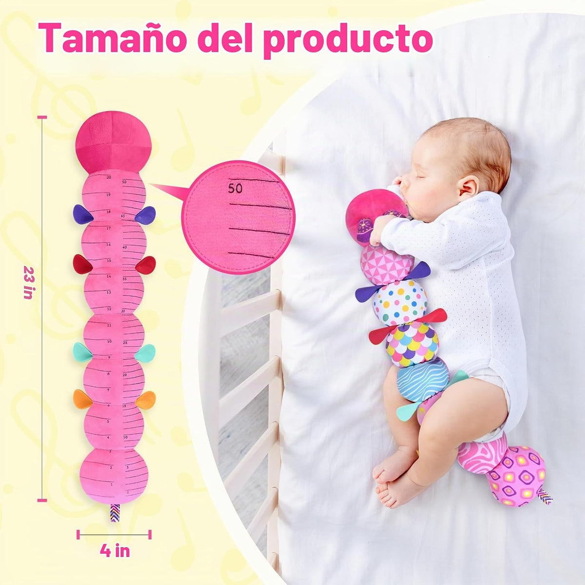 Juguetes sensoriales de oruga para bebés de 0 a 6 a 12 meses | Jugu...