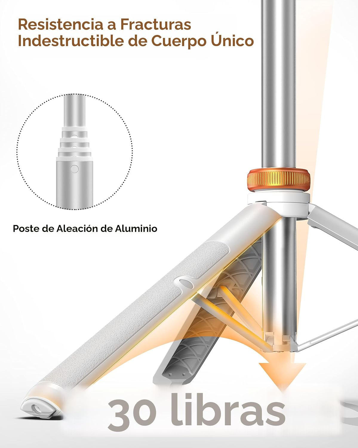 EUCOS Trípode de 62 pulgadas para iPhone, resistente trípode para s...