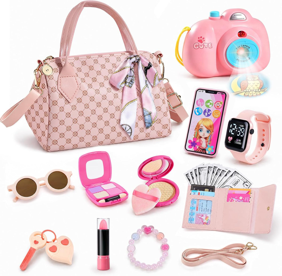 Bolso de juego para niñas pequeñas, bolso para niños pequeños con k...