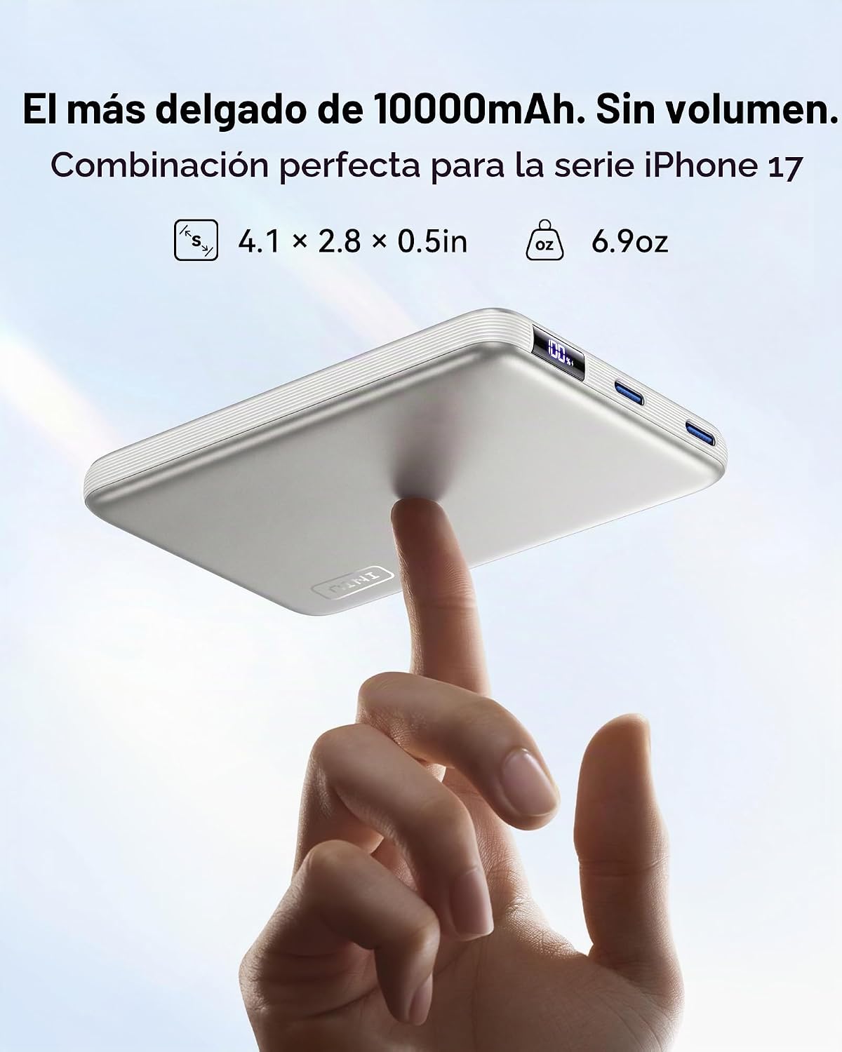 INIU Banco de energía más delgado para MagSafe, 10000 mAh Qi2.2 cer...