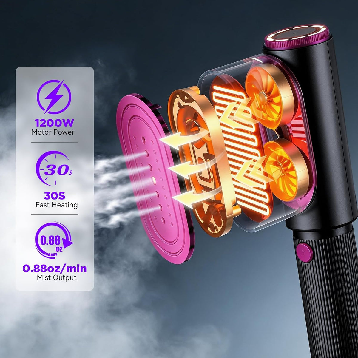 Vaporizador de viaje para ropa, plancha de vapor 2 en 1 y vaporizad...