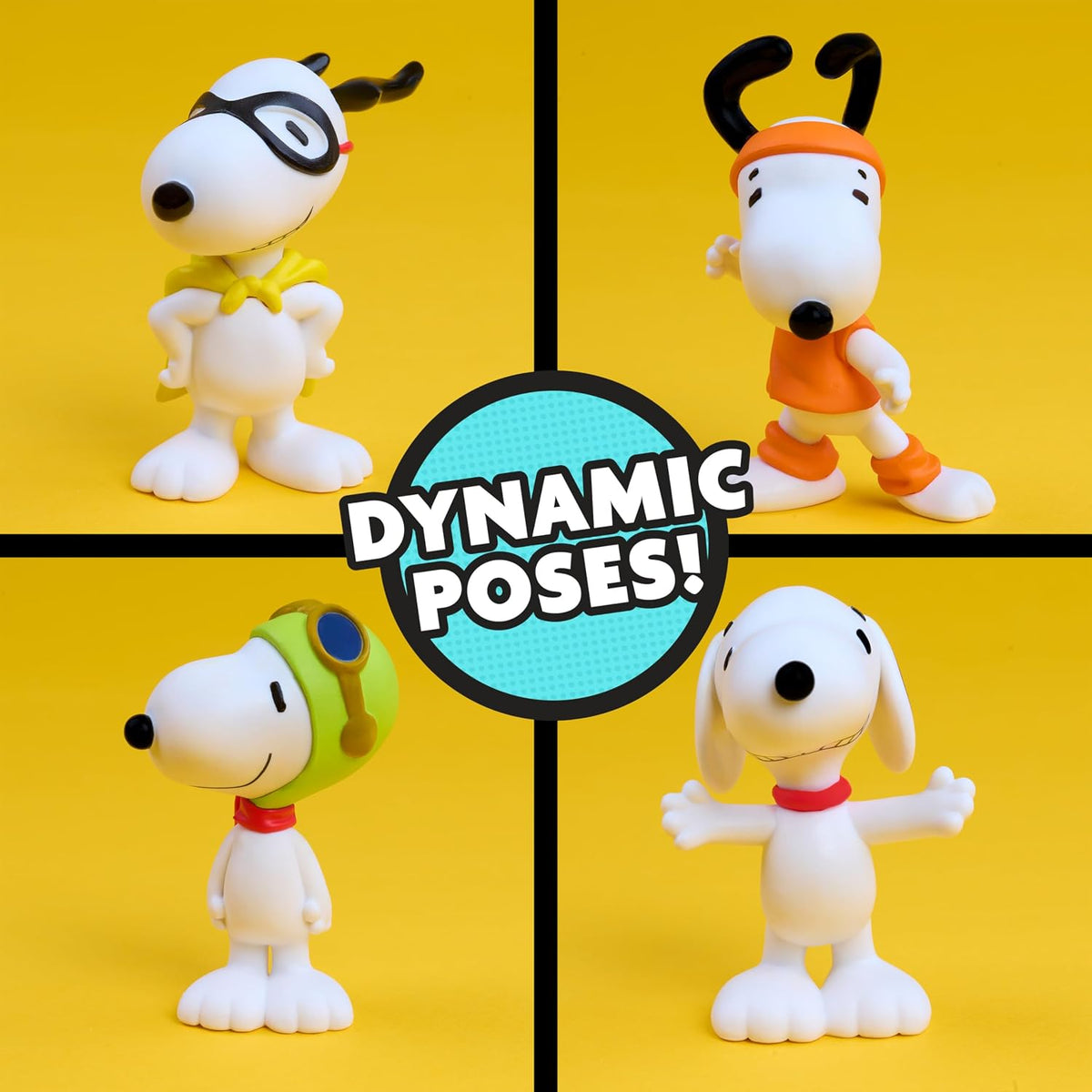 Peanuts Snoopy - Juego de figuras coleccionables, paquete de 5 figu...