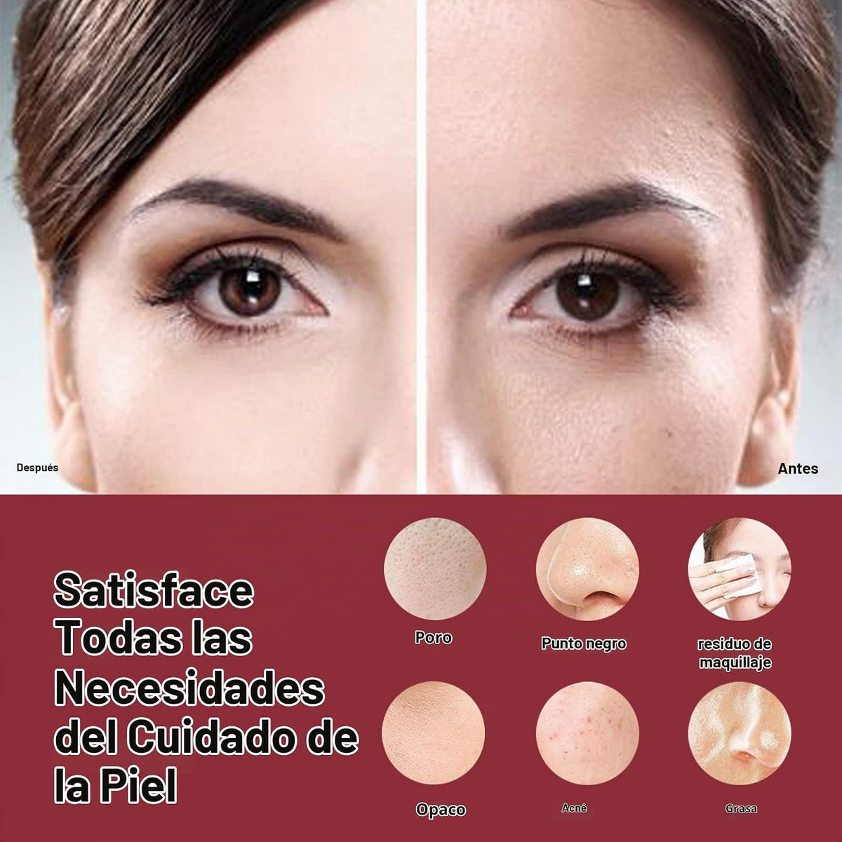 Exfoliador Facial, NågraCoola CLIE Cepillo de Limpieza Facial, Cepi...